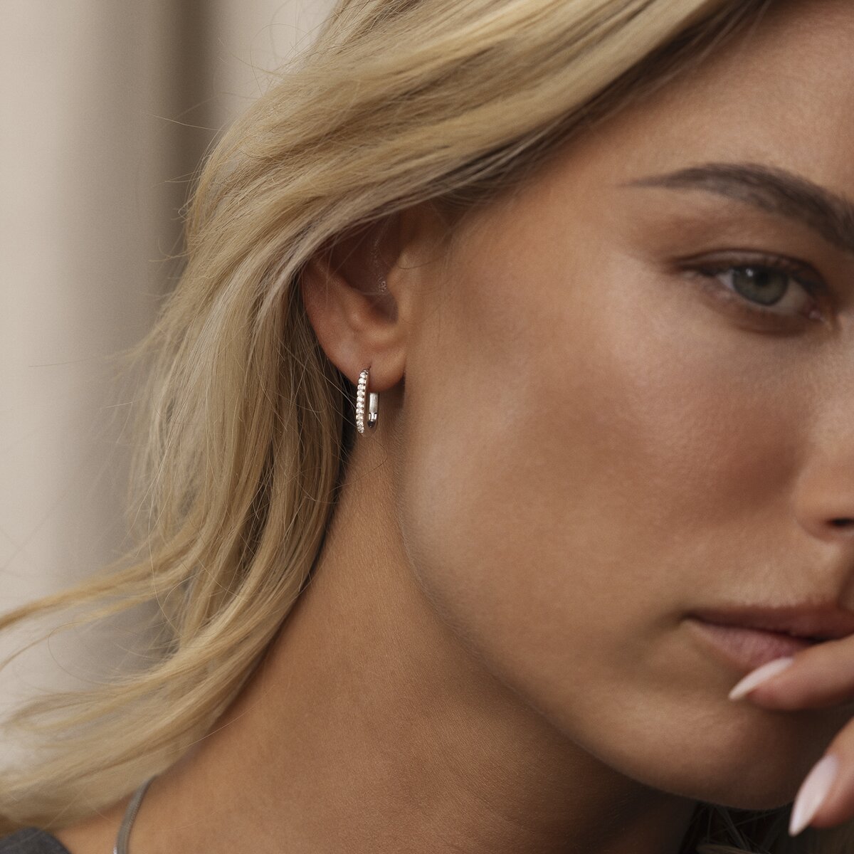 Sparkle Steel Small U-Hoops