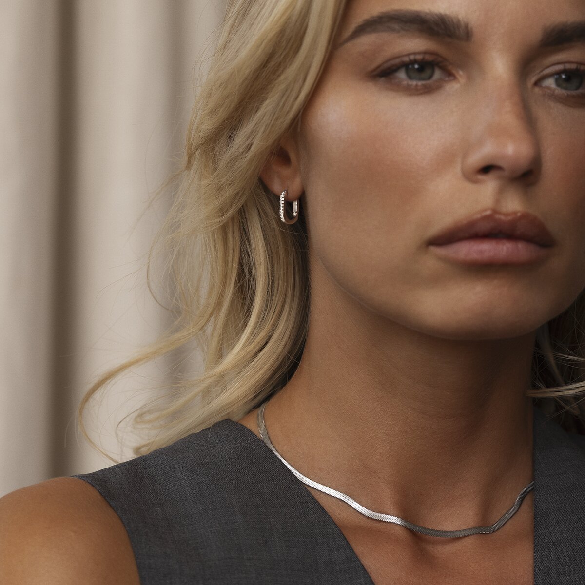 Sparkle Steel Small U-Hoops