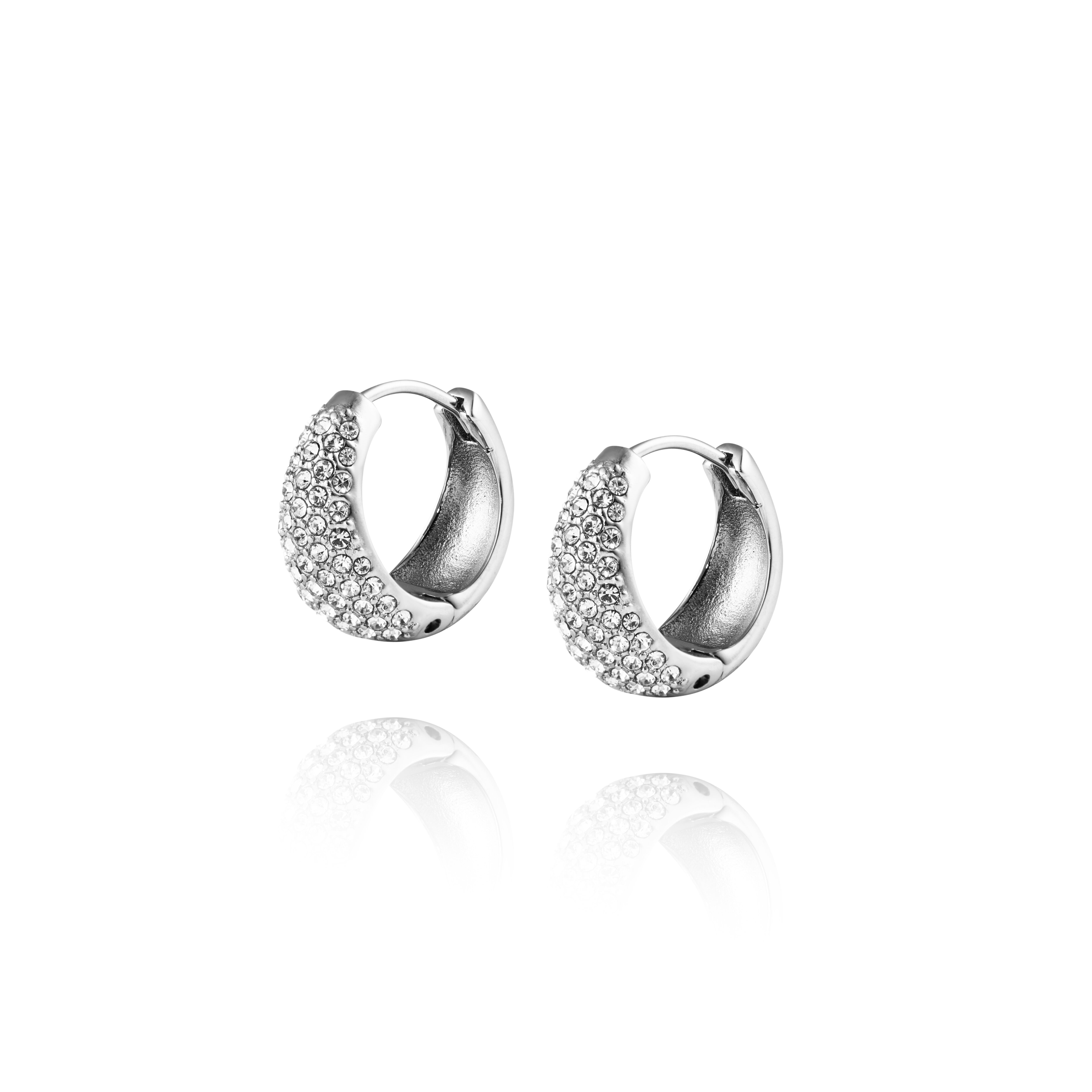 Treasure Hoops Silver Medium