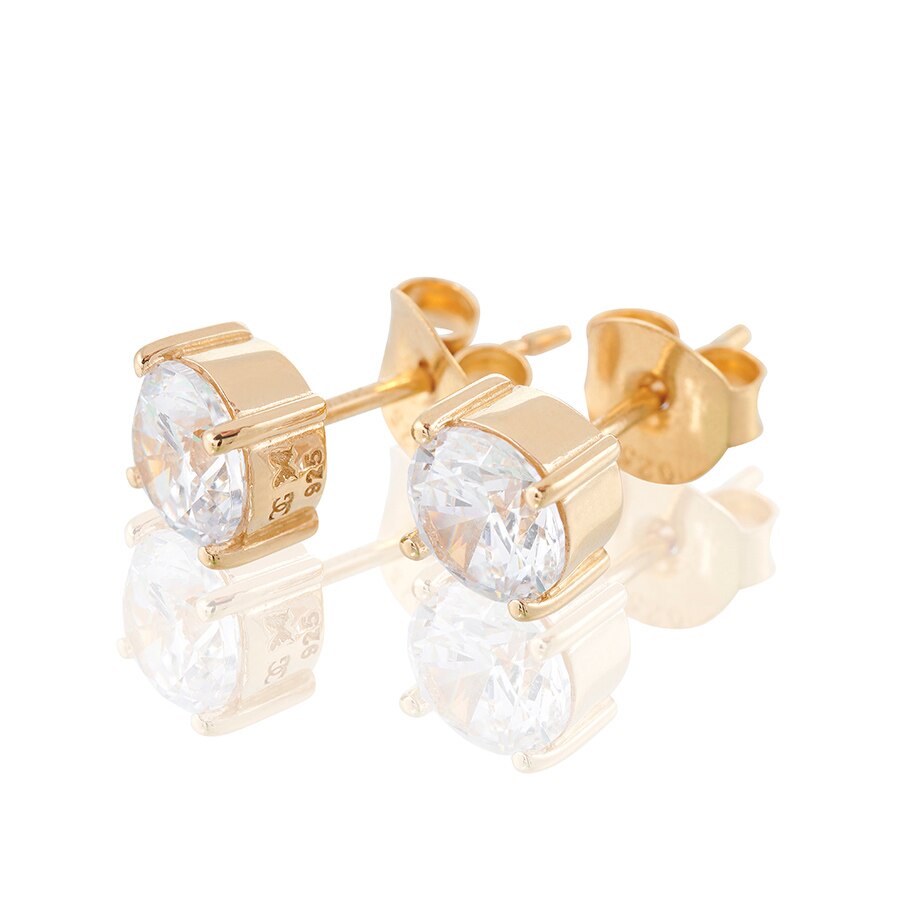 Time to glow mini 6 mm earrings (gold)