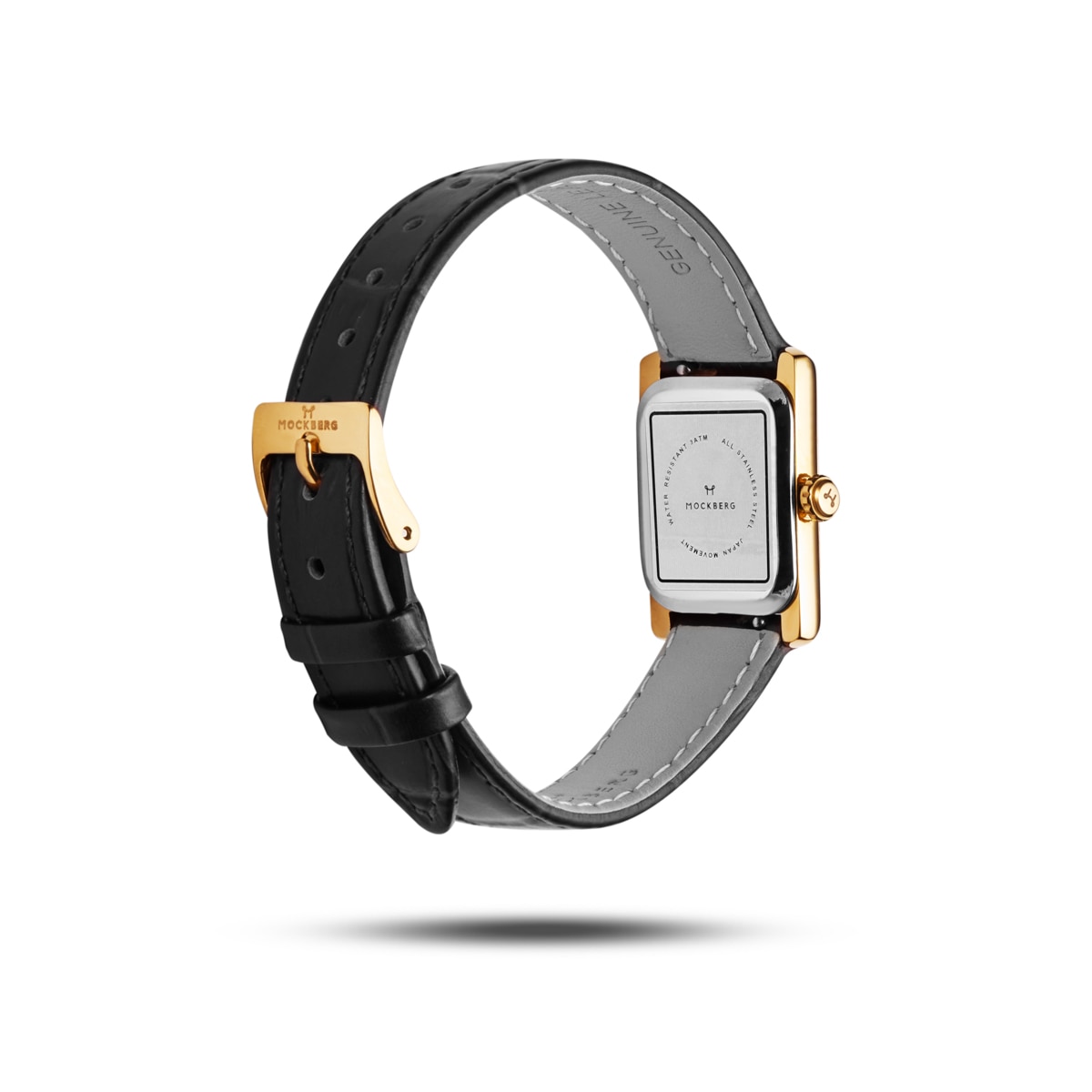 Timeless Black Leather gold