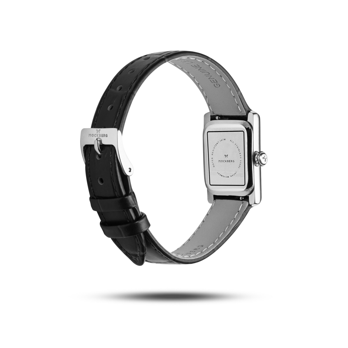 Timeless Black Leather silver