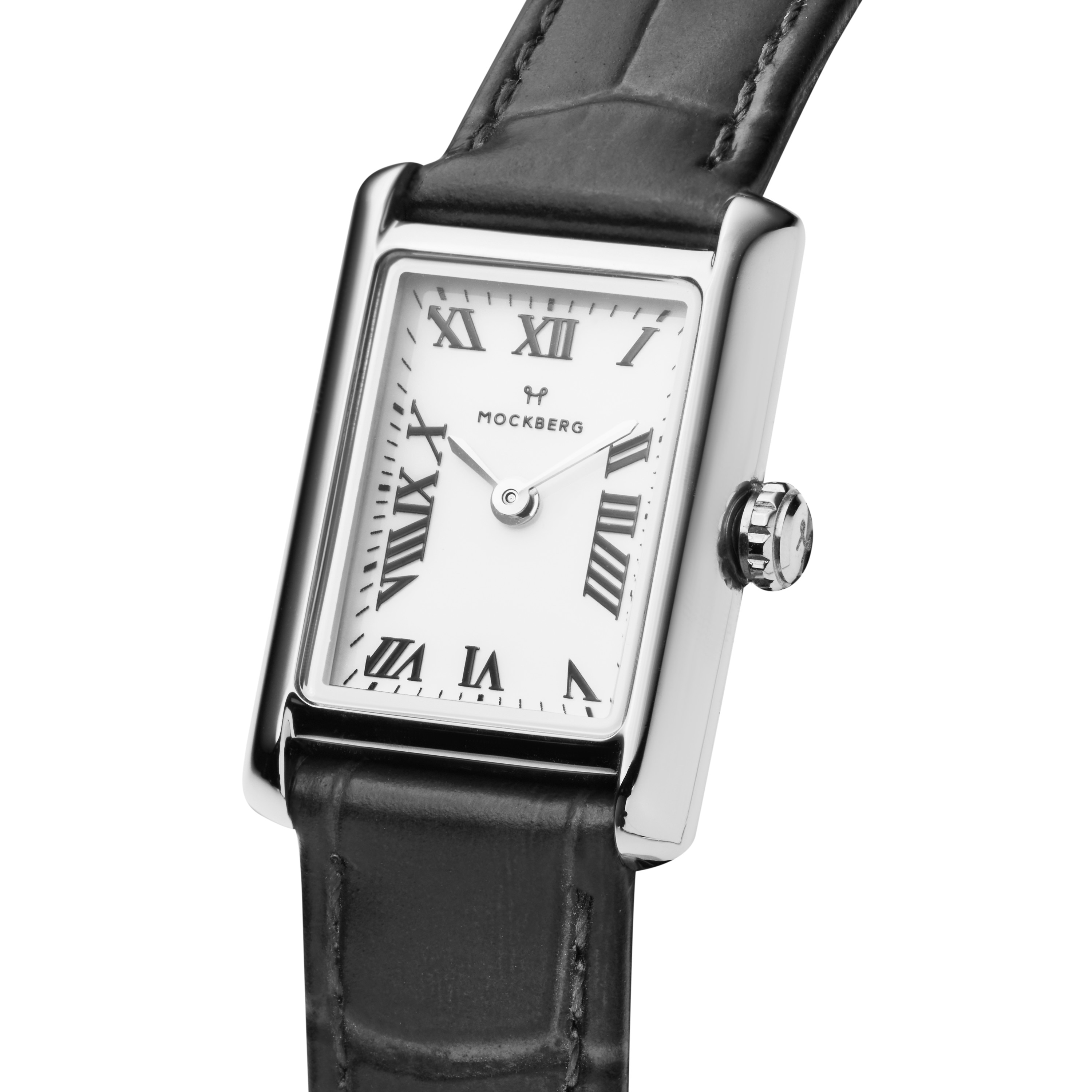 Timeless Black Leather silver