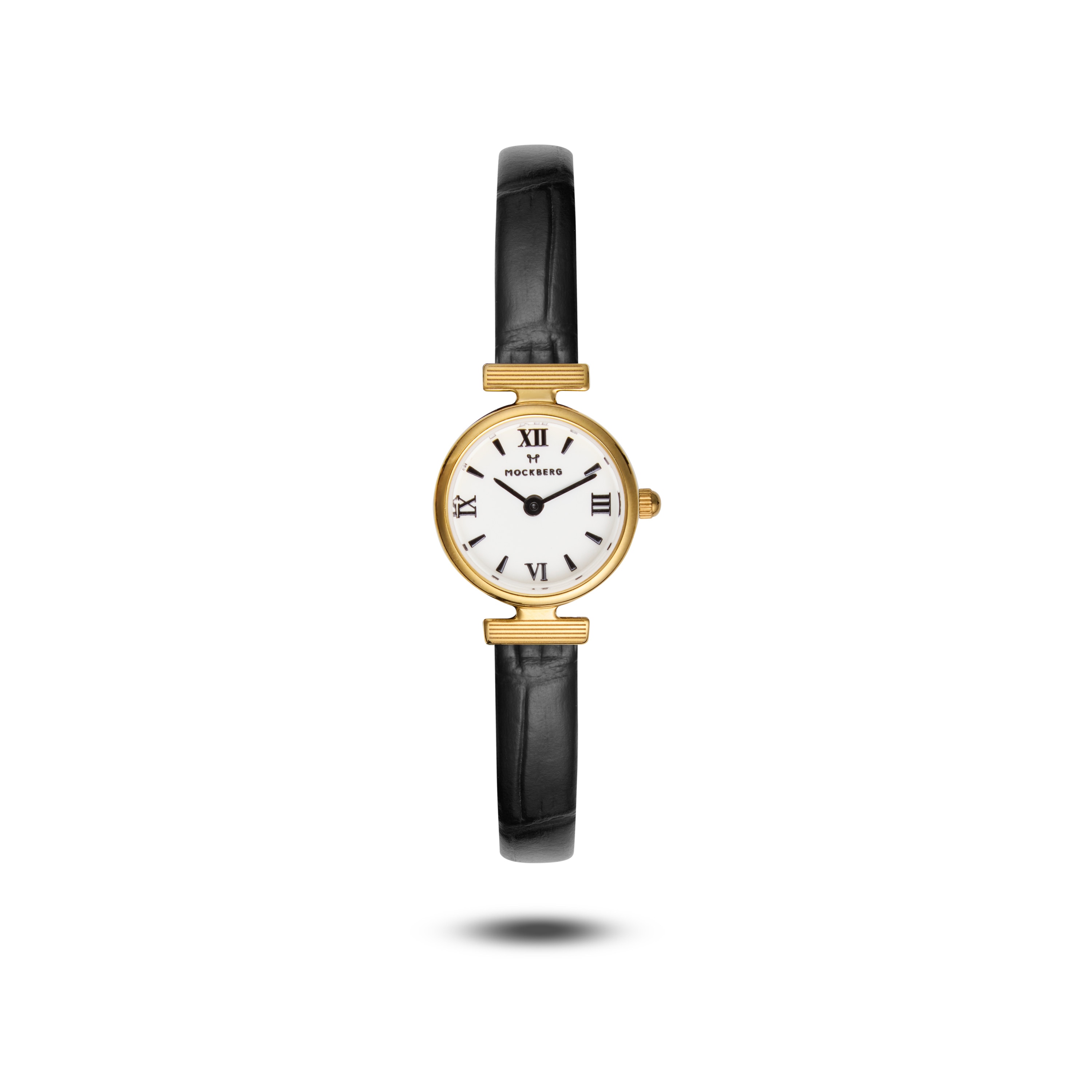 Vintage Leather Gold Watch
