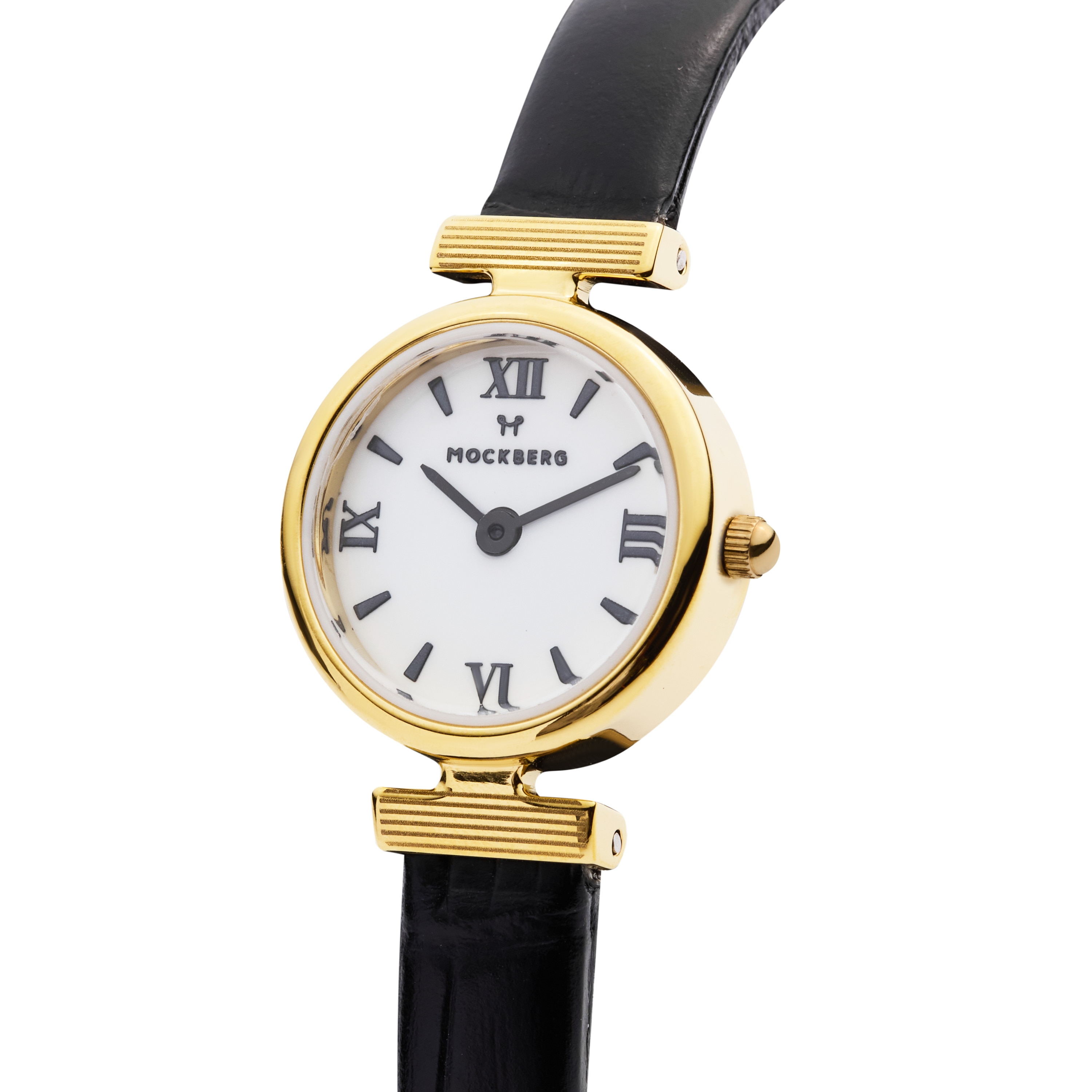 Vintage Leather Gold Watch