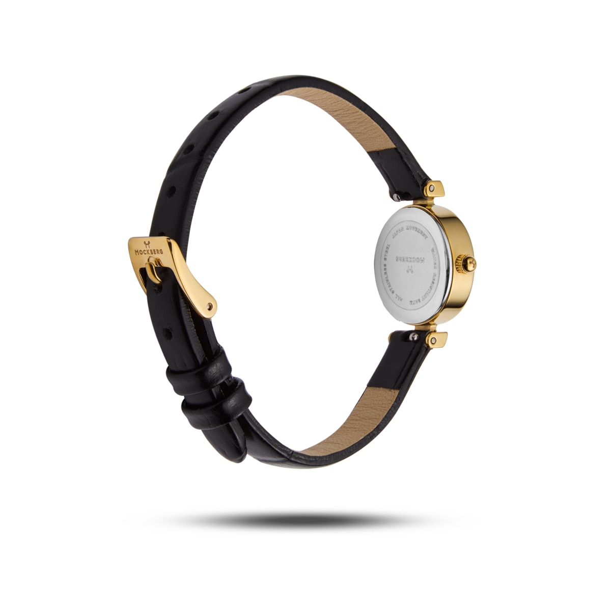 Vintage Leather Gold Watch