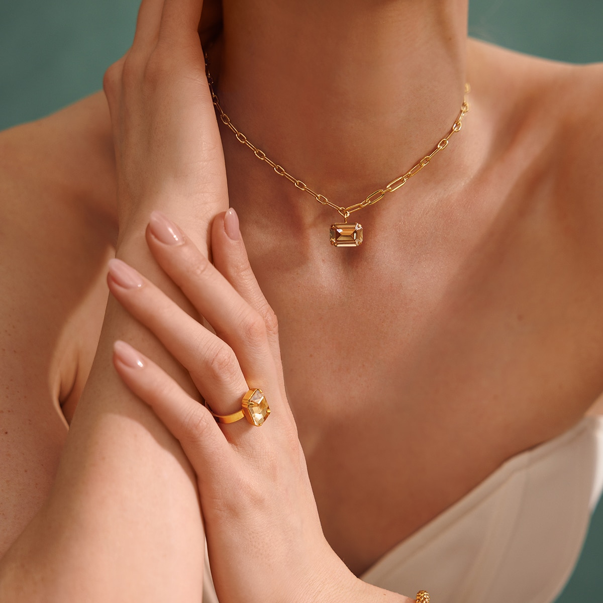 Mini Lydia Necklace / Golden Shadow 