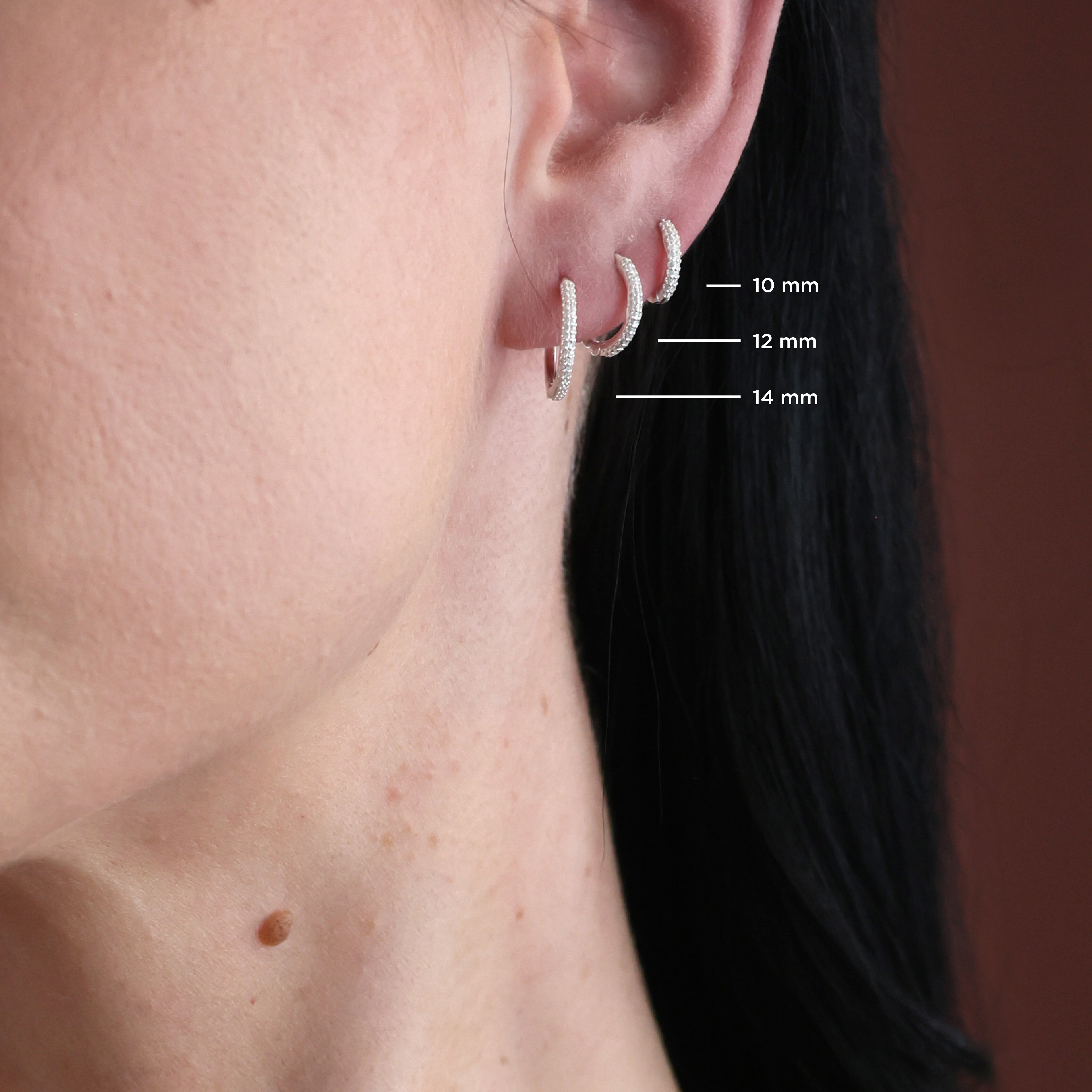 Evening Hoops silver 12 mm