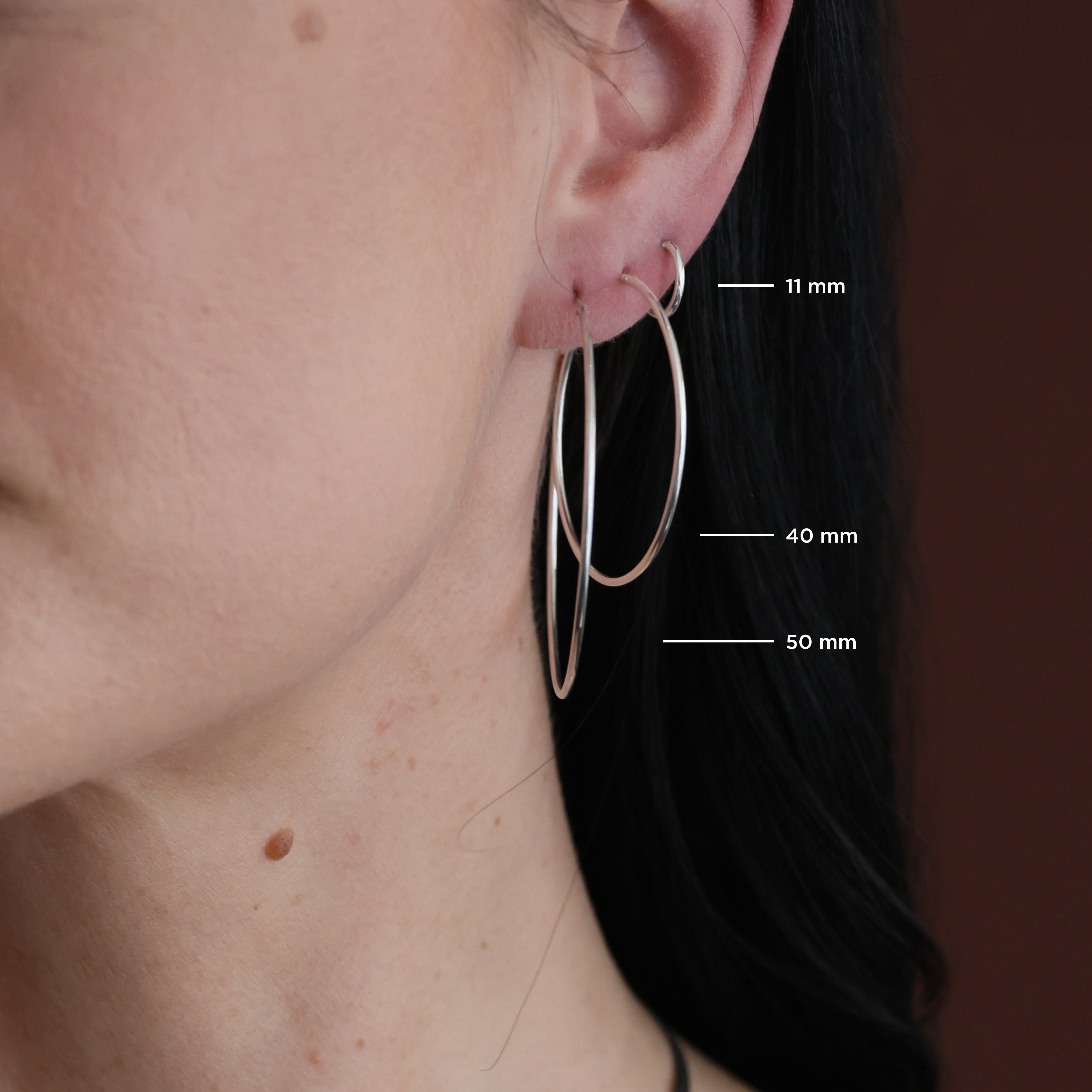 Hoops örhängen 40 mm