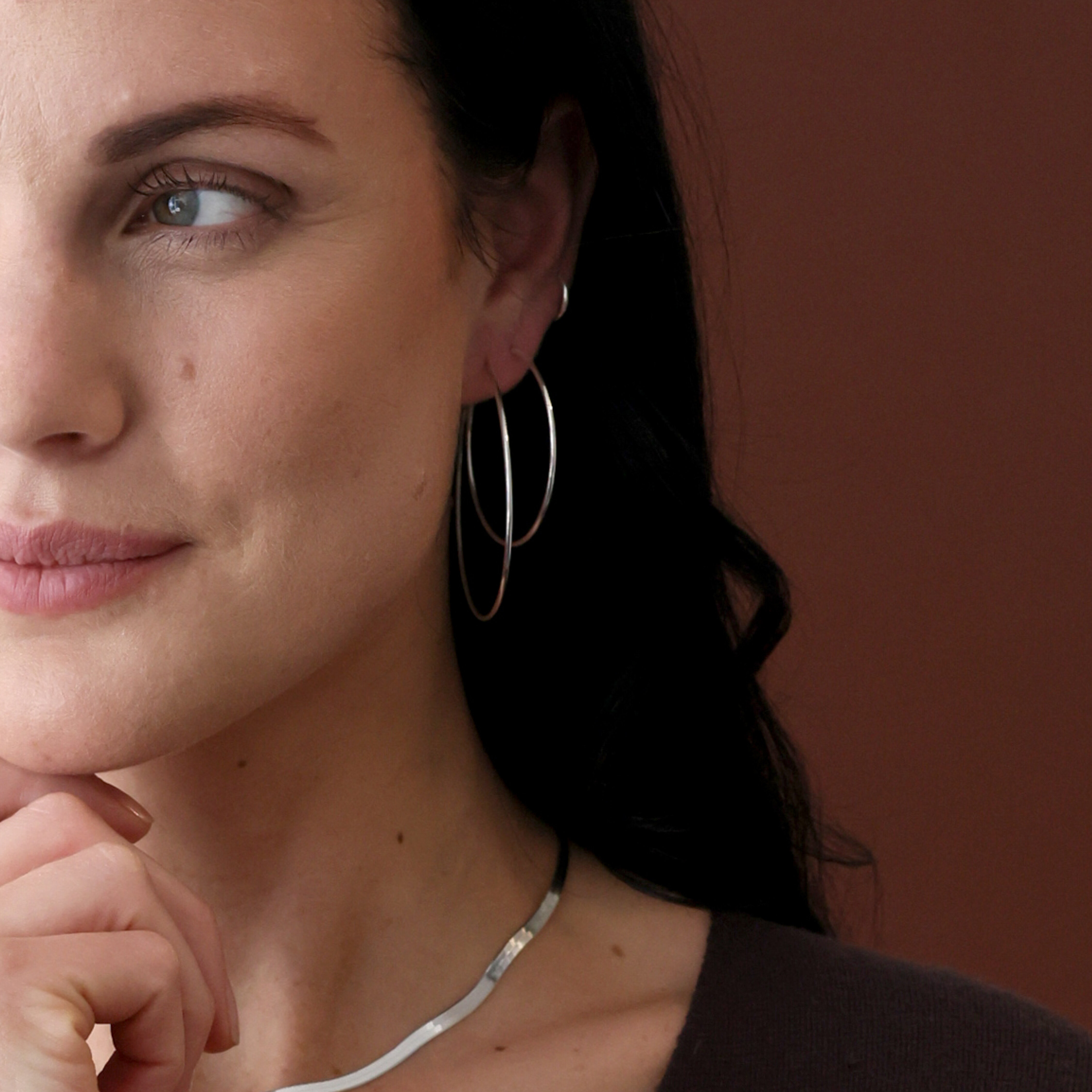 Hoops förgyllda örhängen 11 mm