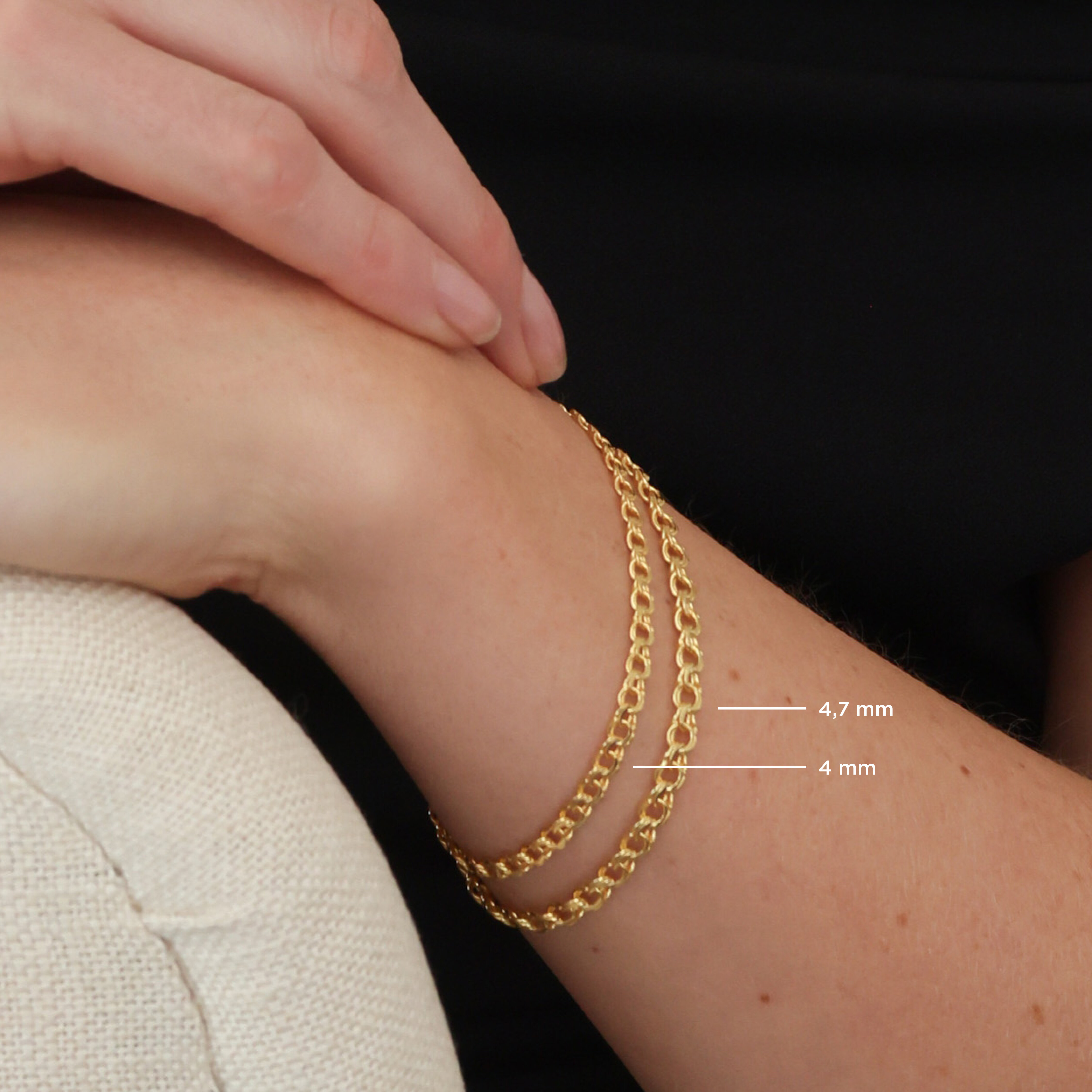 Bismarck förgylld 4 mm 17 cm