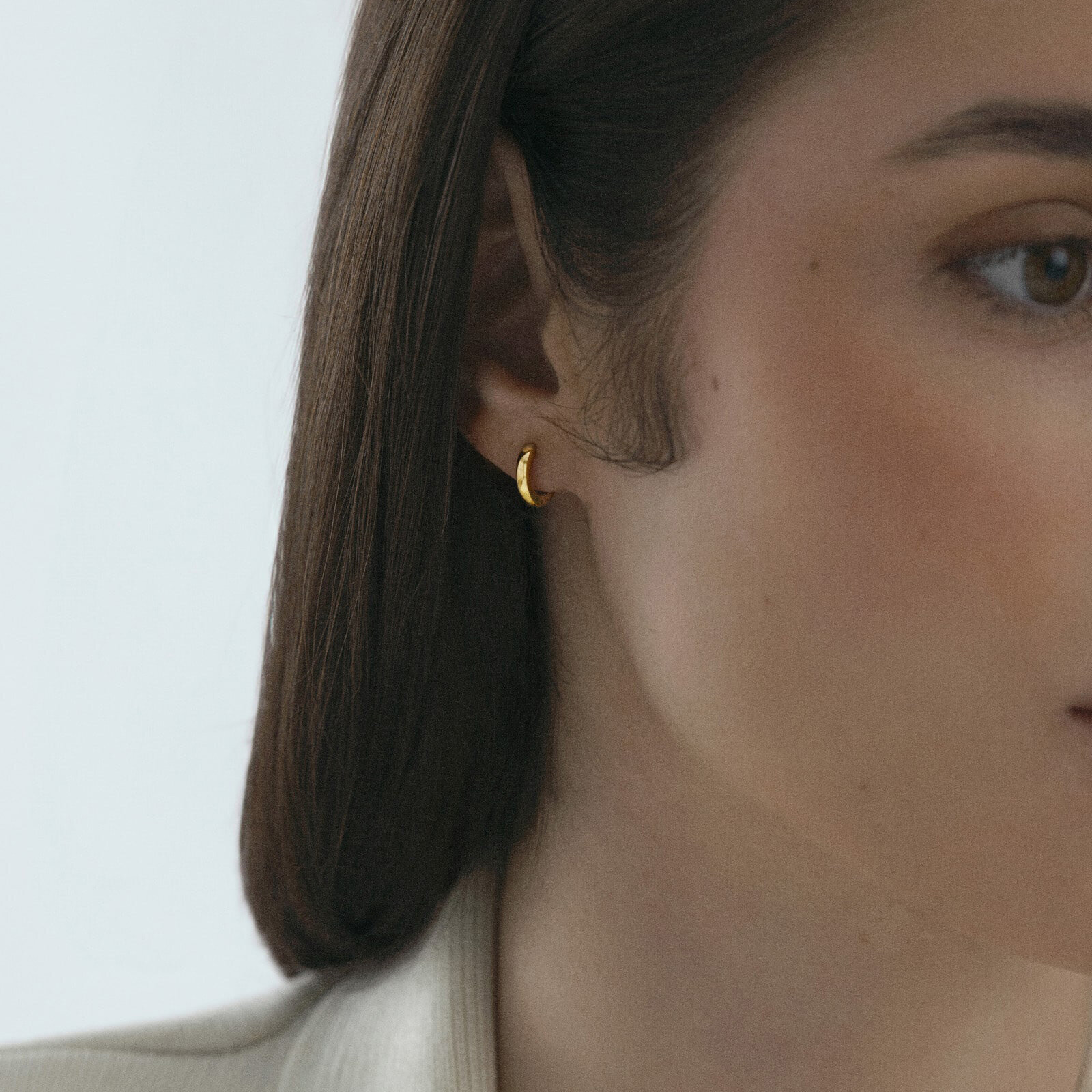 Classic Mini Gold Hoops	