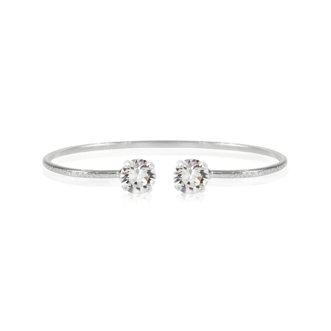 Classic Petite Bracelet Rhodium Crystal