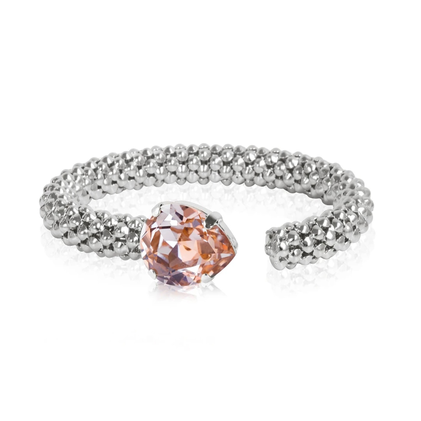 Classic Rope Bracelet Rhodium Vintage Rose