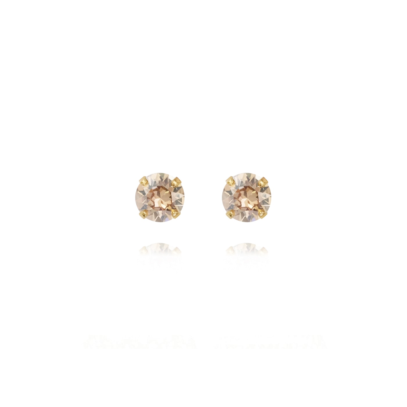 Classic Stud Earrings Gold Golden Shadow