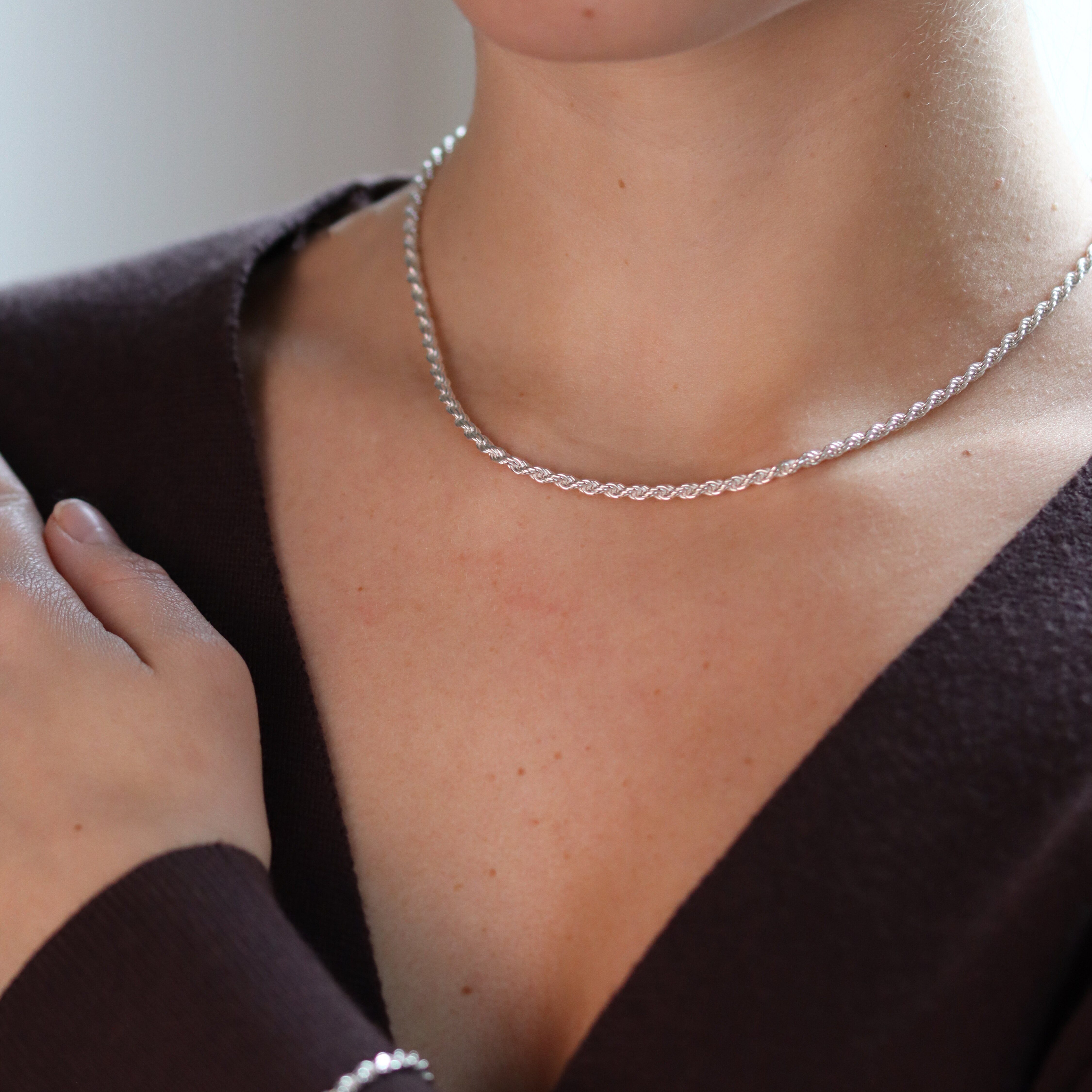 Cordel halsband 45cm          