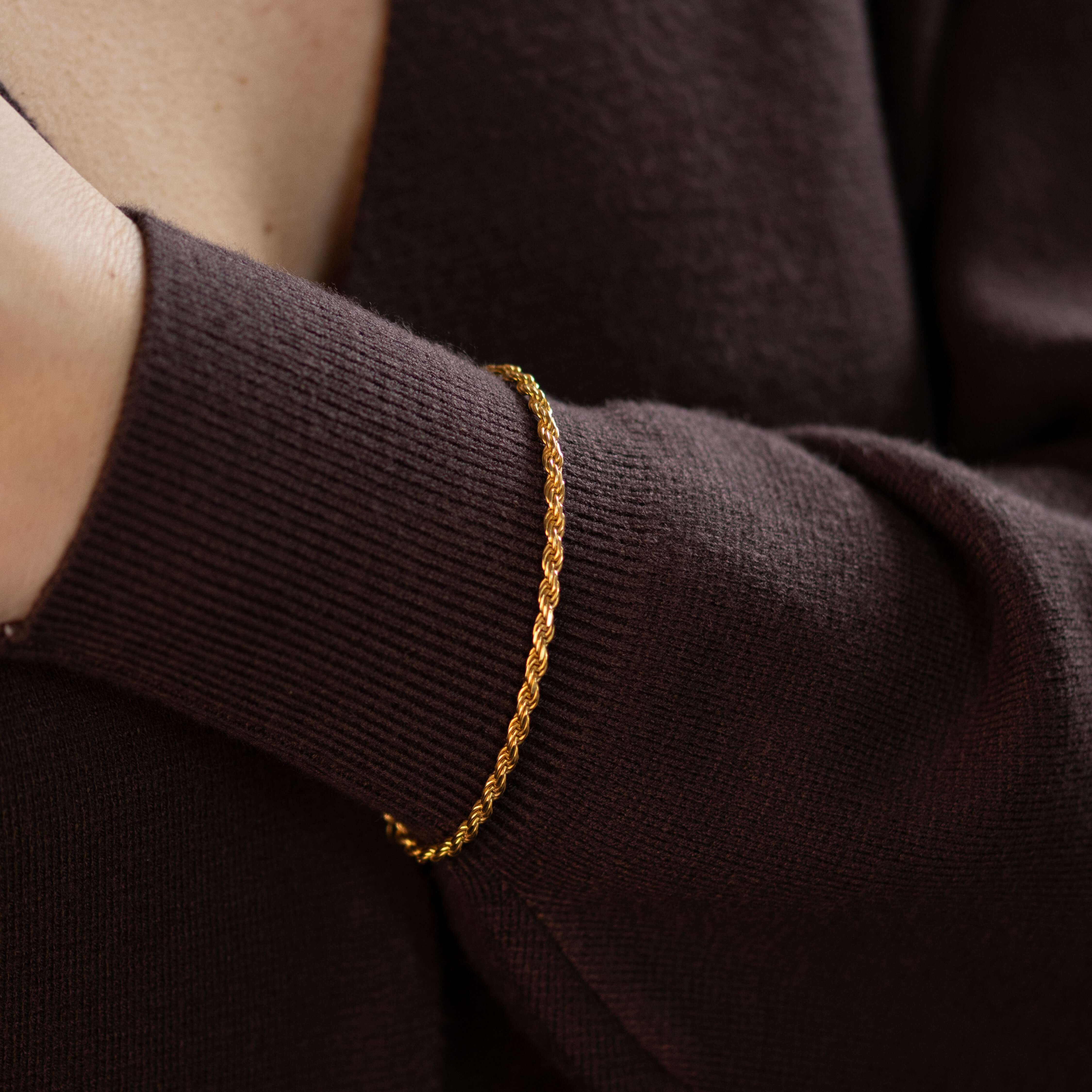 Cordel förgyllt armband 18cm