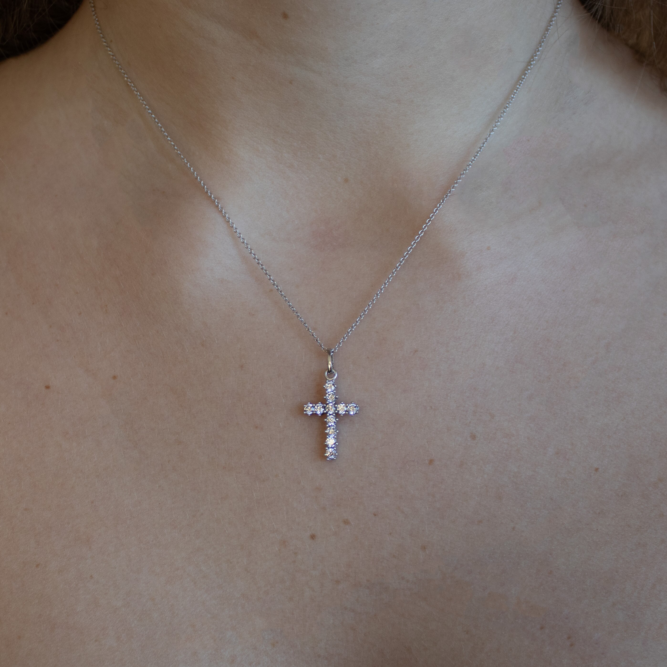 Faith Charm 18K VG CZ          