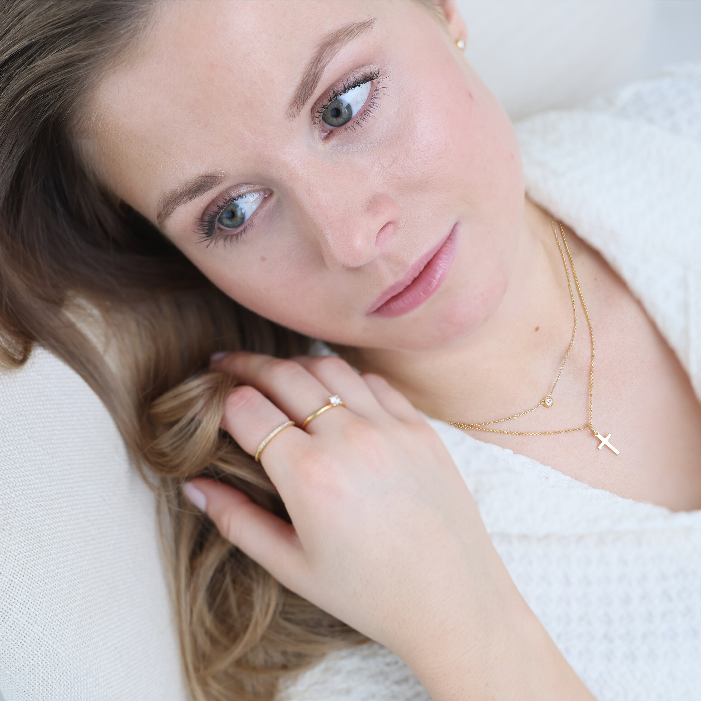 Faith Mini förgyllt halsband