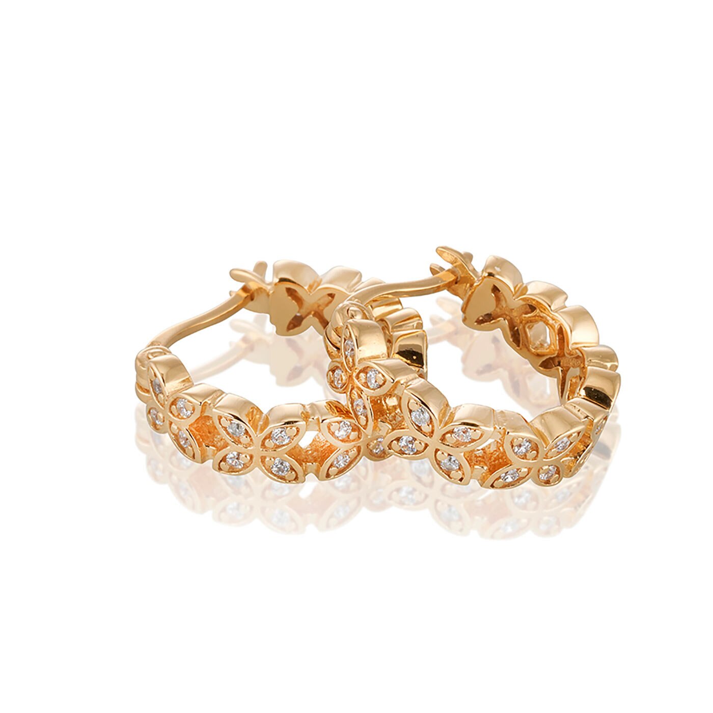 Sparkling ellipse mini Örhängen creol - S