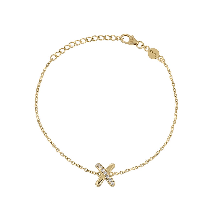 Cross my heart Armband Förgyllt
