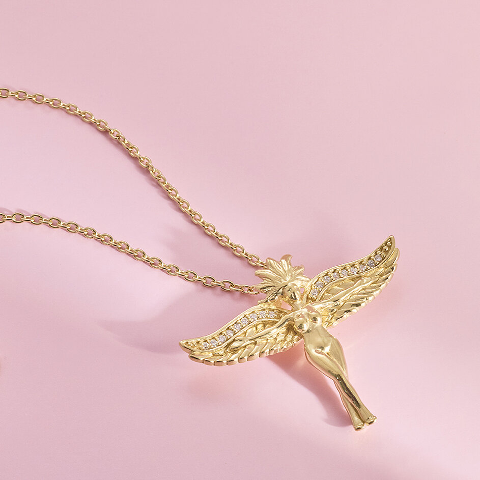 Goddess of love Halsband Förgylld
