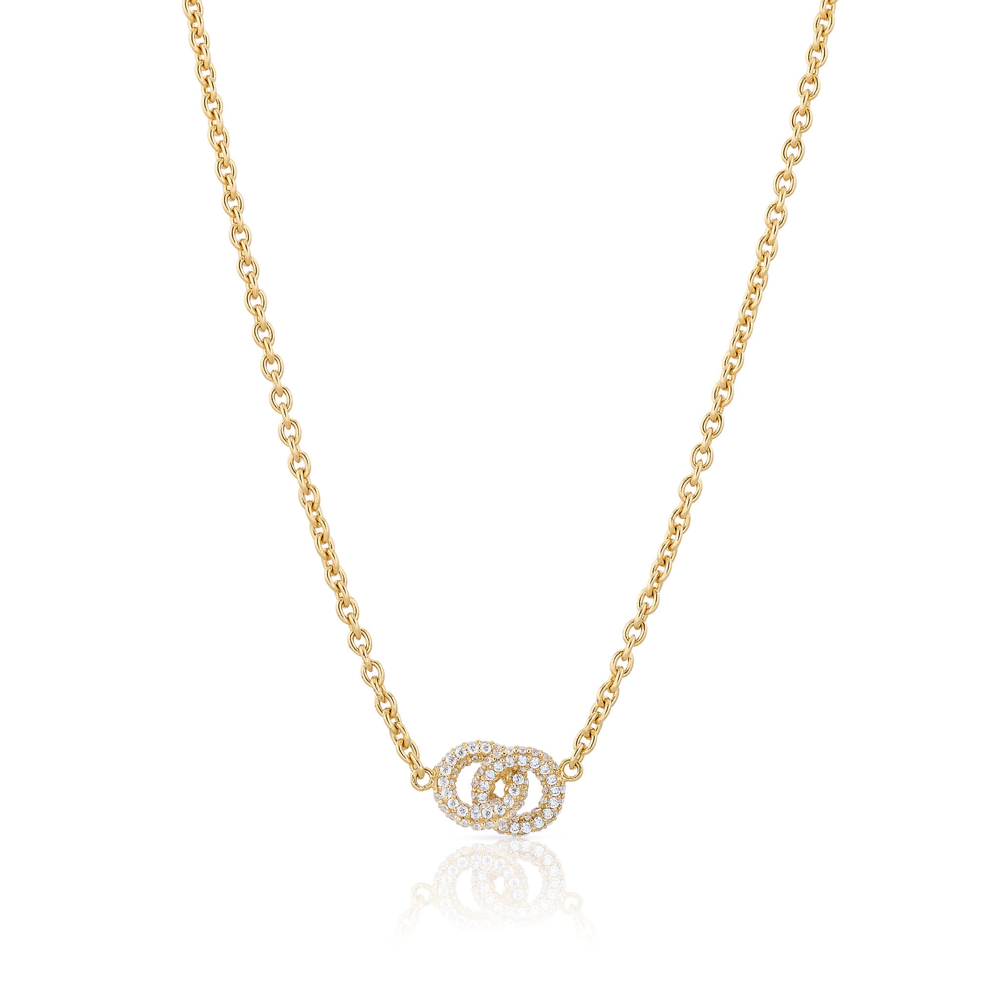 The knot sparkling mini halsband