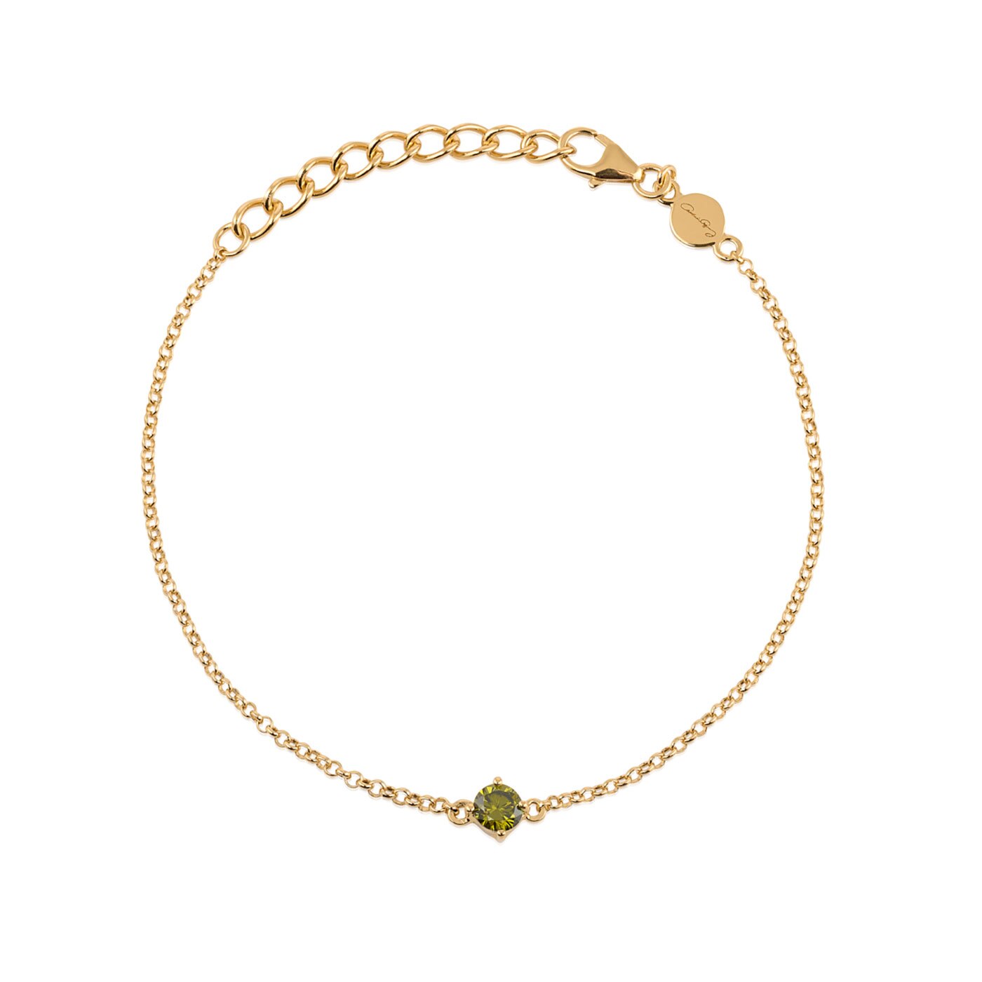 Time to glow mini armband - green