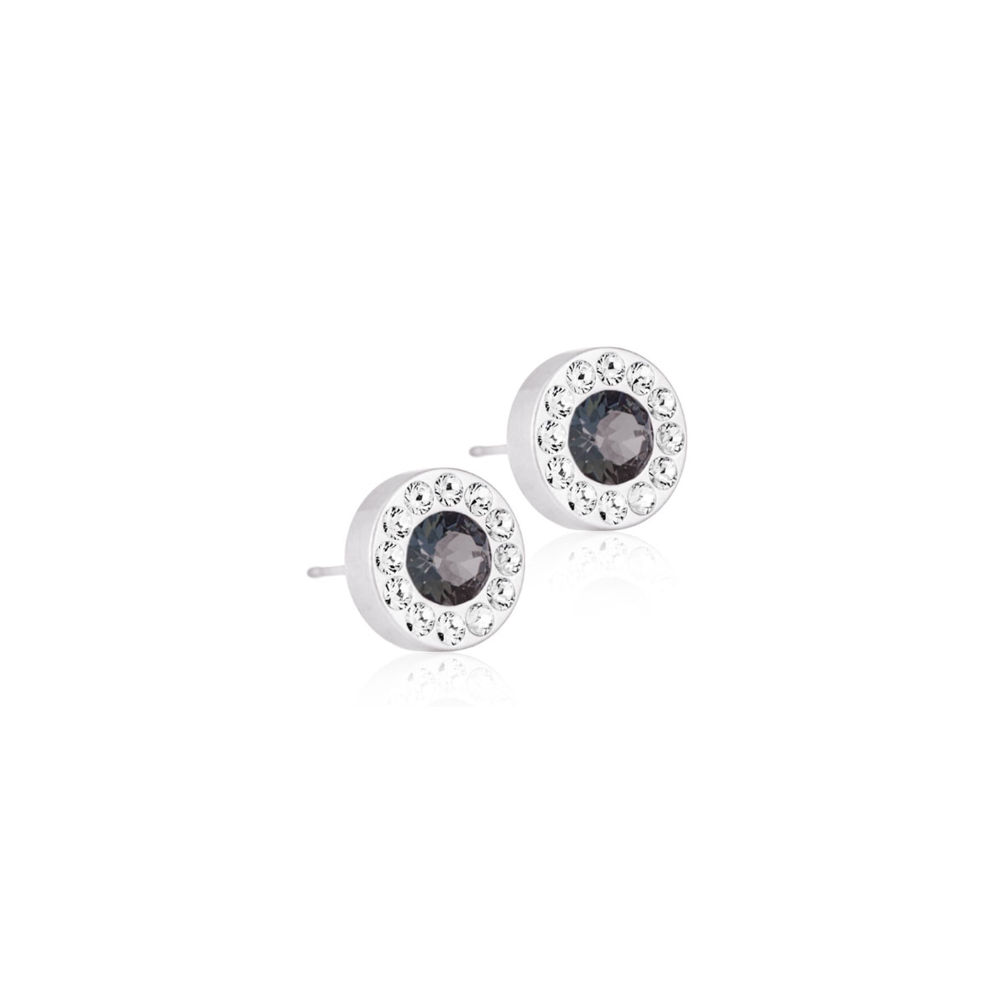 Brilliance Halo Örhängen Crystal/black diamond