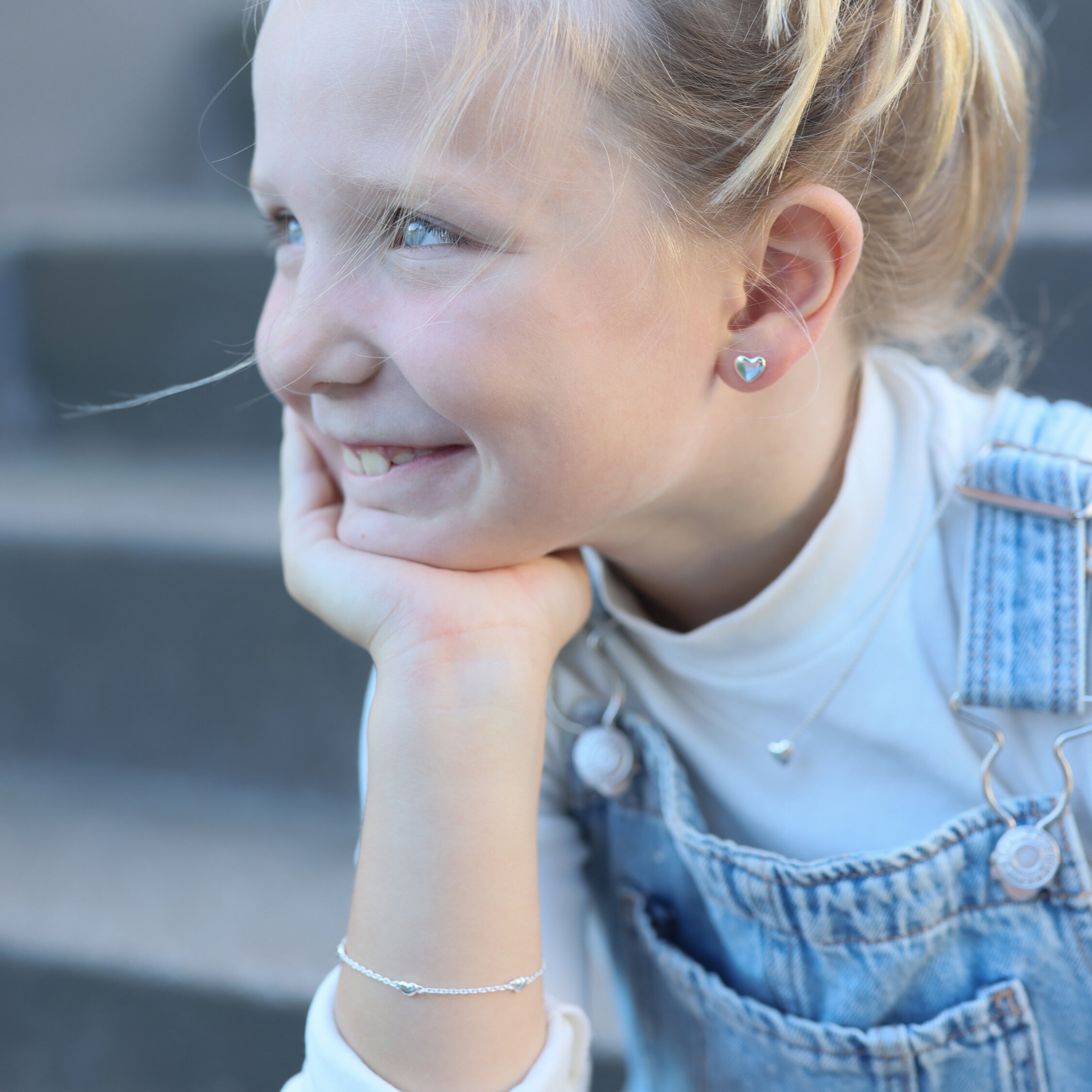 Little Heart stiftörhängen                