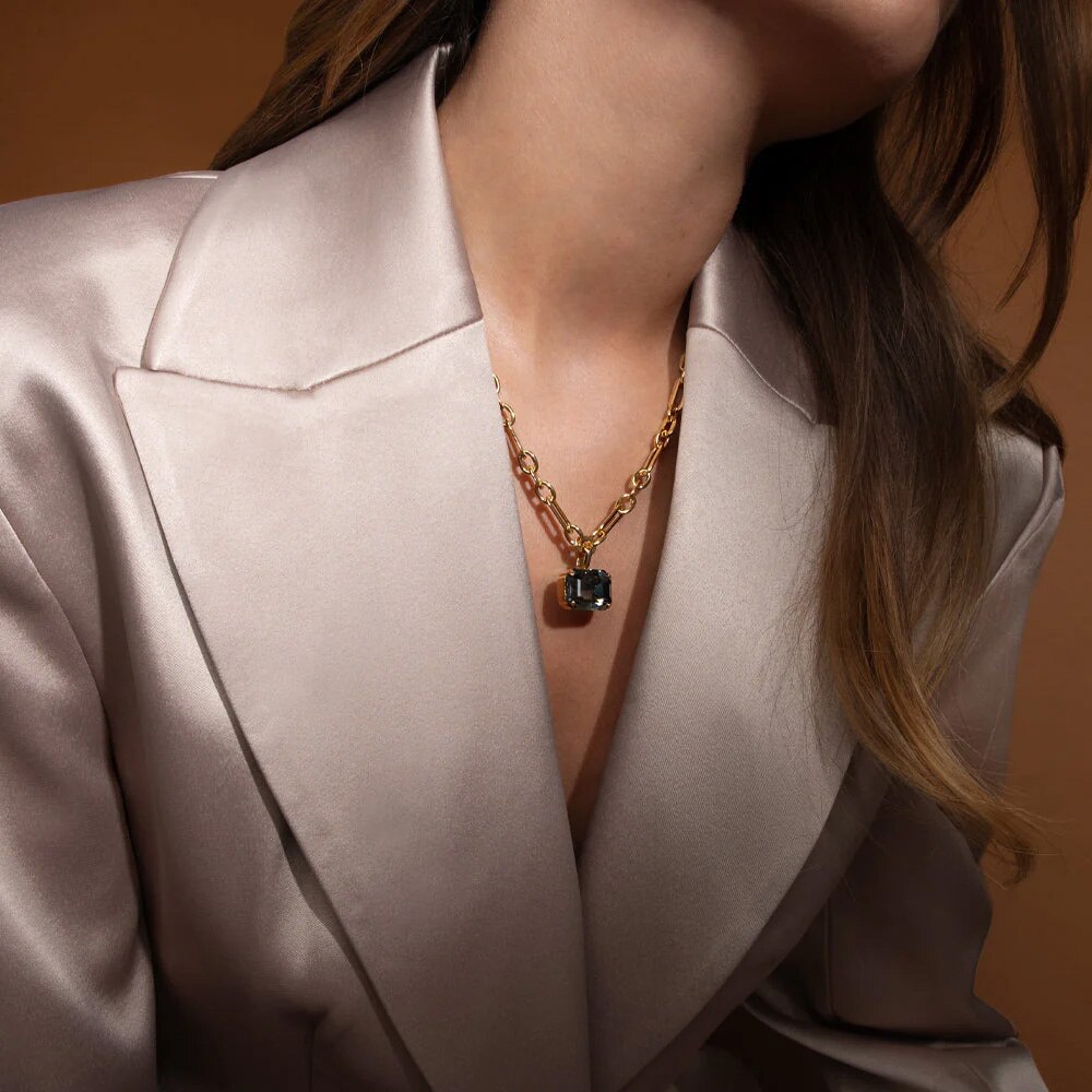 Lydia Chain Necklace / Black Diamond