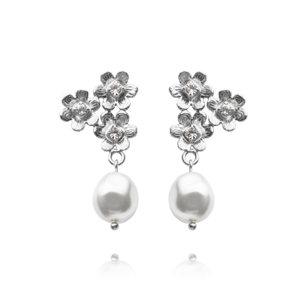 Juni Earrings / Pearl / Crystal