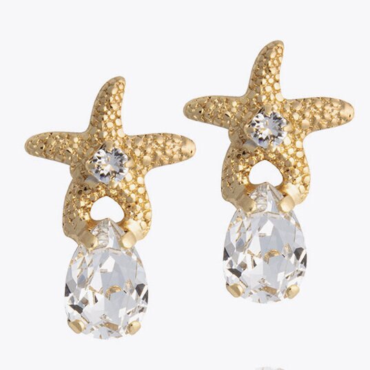 Mini Sea Star earrings (gold)