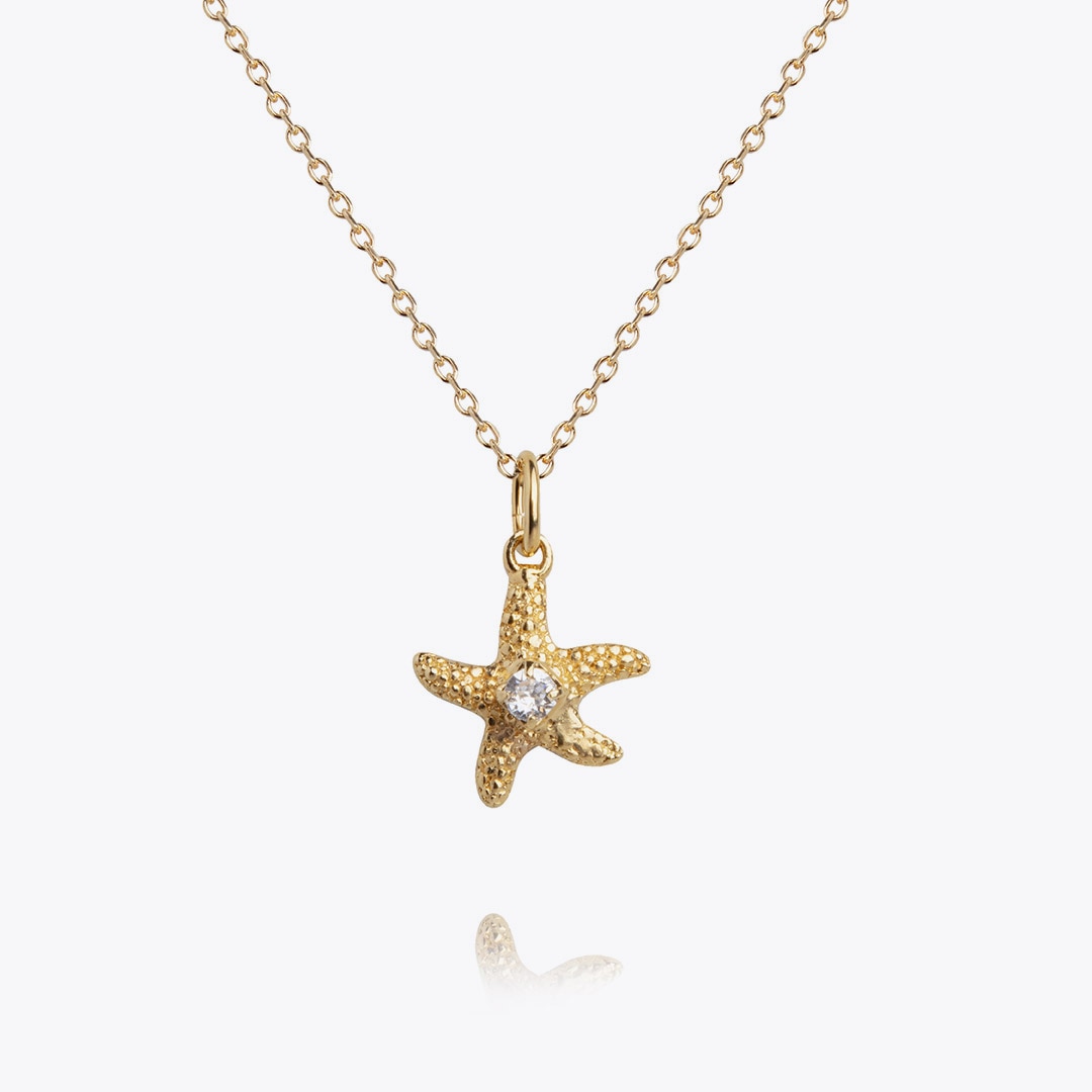 Mini Sea Star necklace (gold)