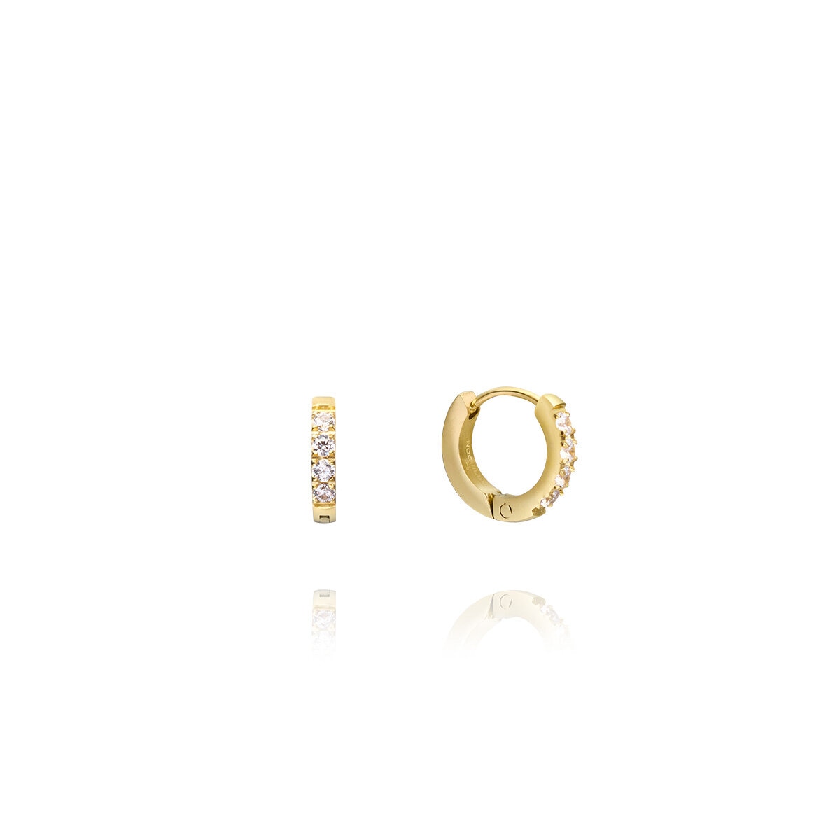 Shiny Mini Gold Hoops