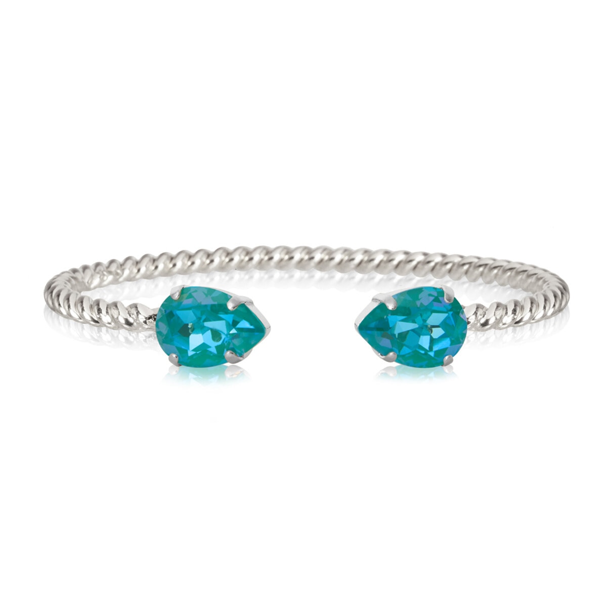 Mini Drop Bracelet Rhodium / Laguna Delite 