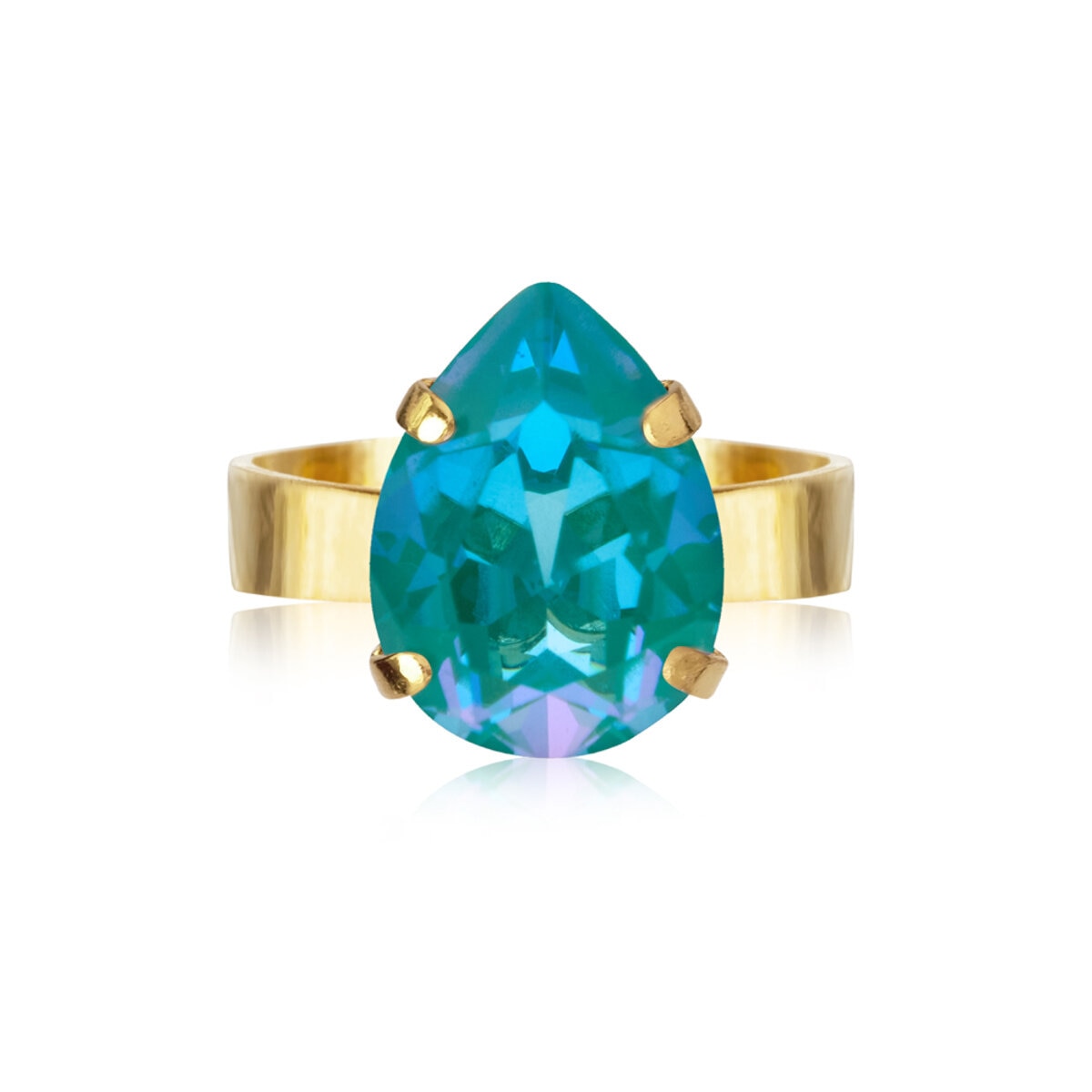 Mini Drop Ring Gold / Laguna Delite 