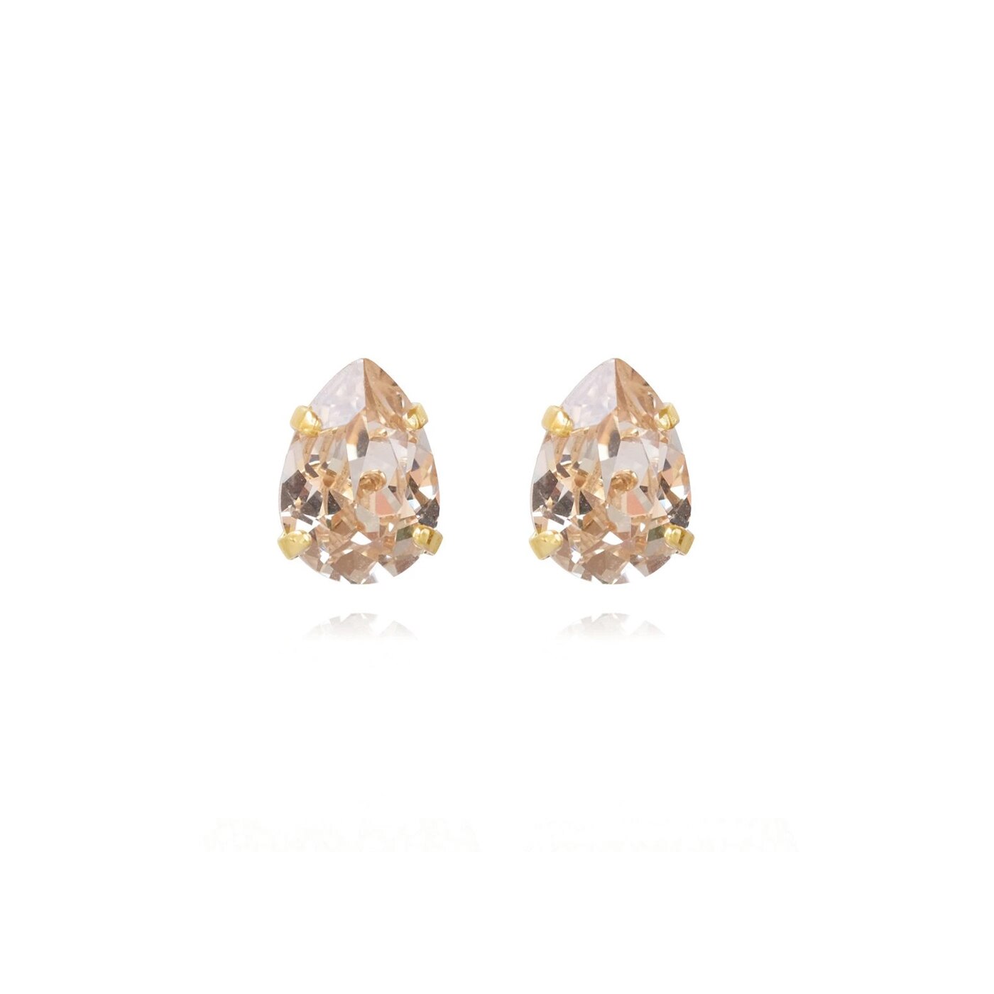 Mini Drop Stud Earrings / Silk