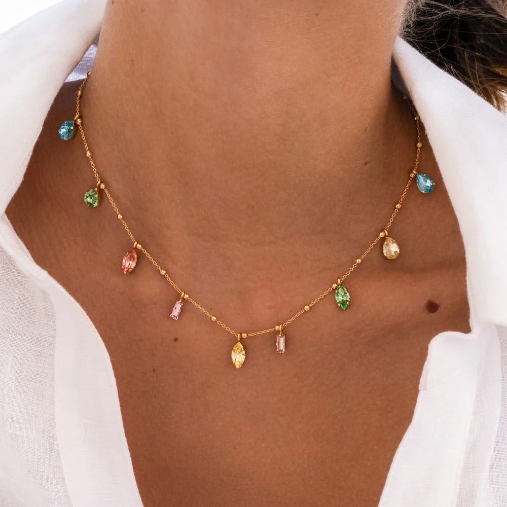 Gisela Necklace Gold / Dreamscape Combo