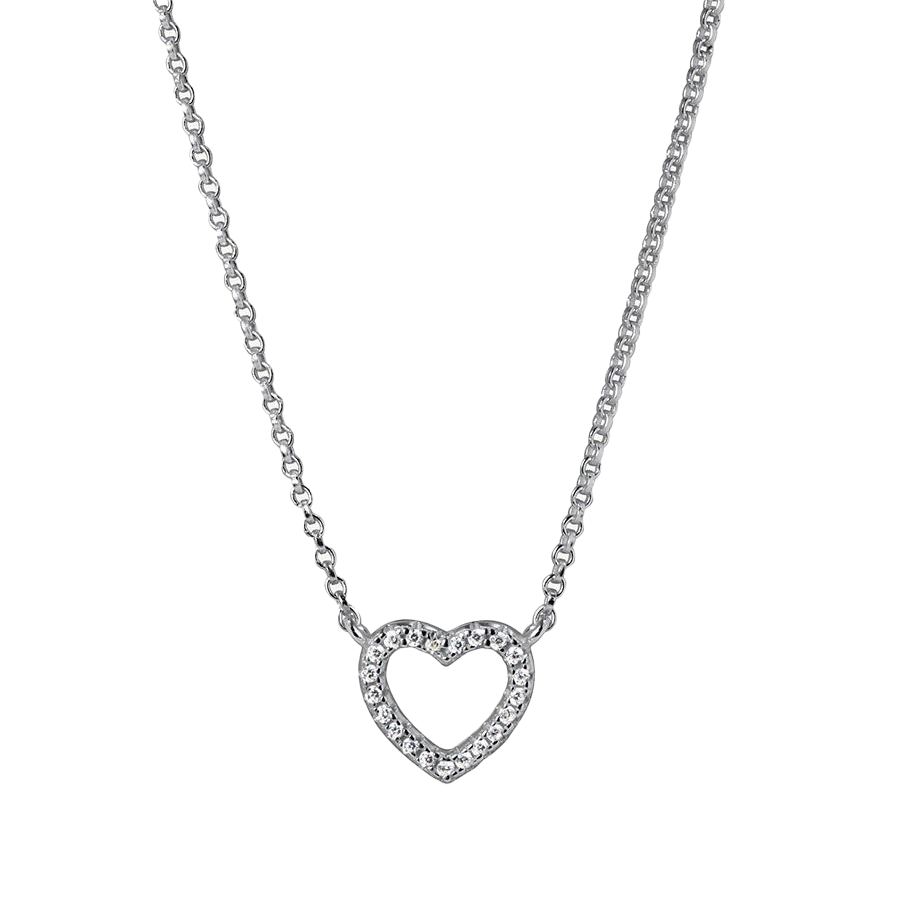 Necklace with cubic zirconia