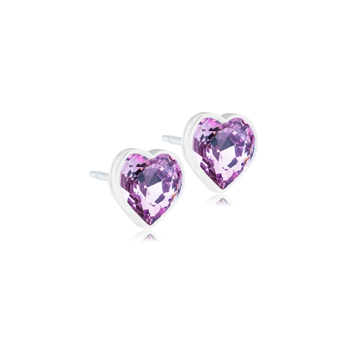 Heart Örhänge Light amethyst