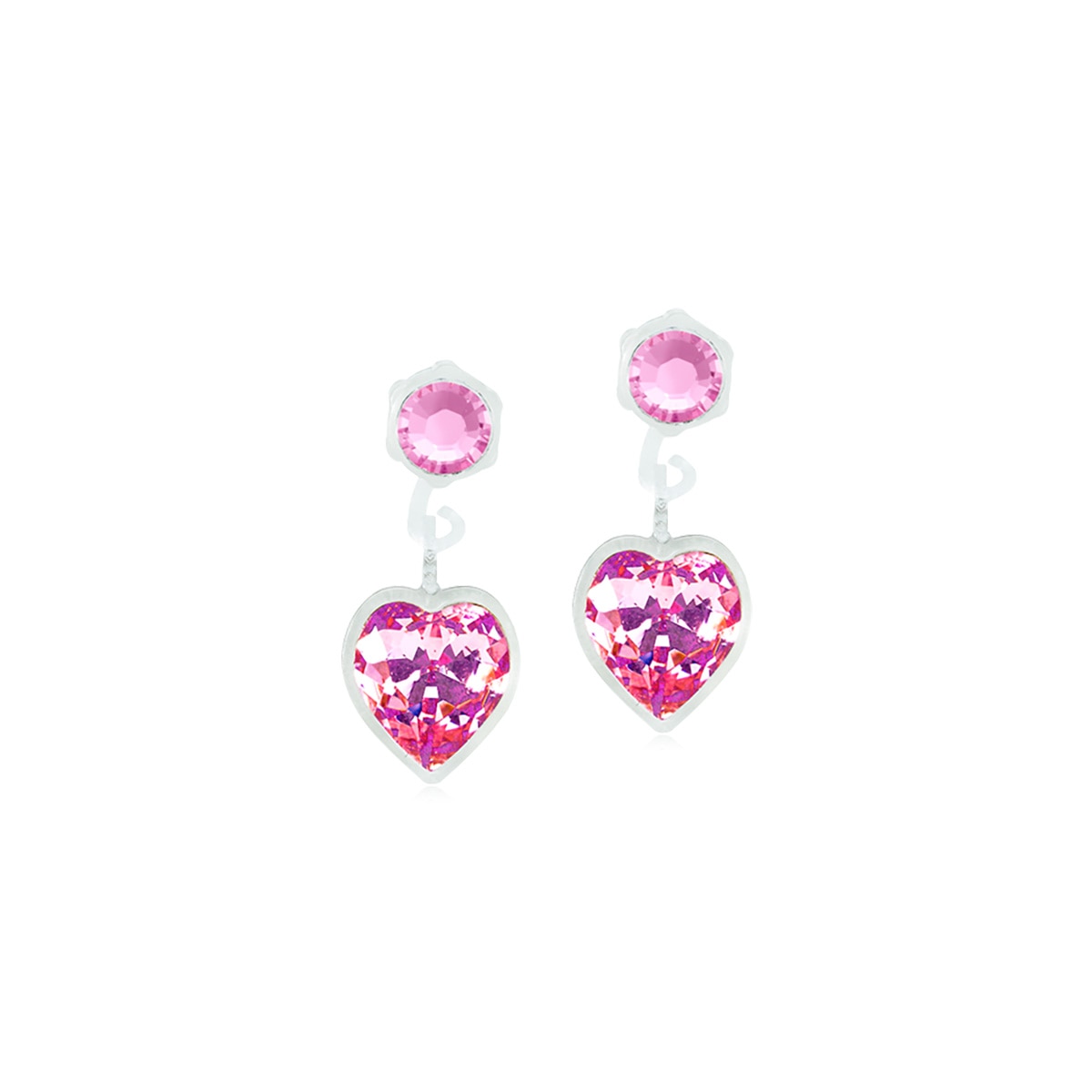Pendant Heart Örhängen Light rose