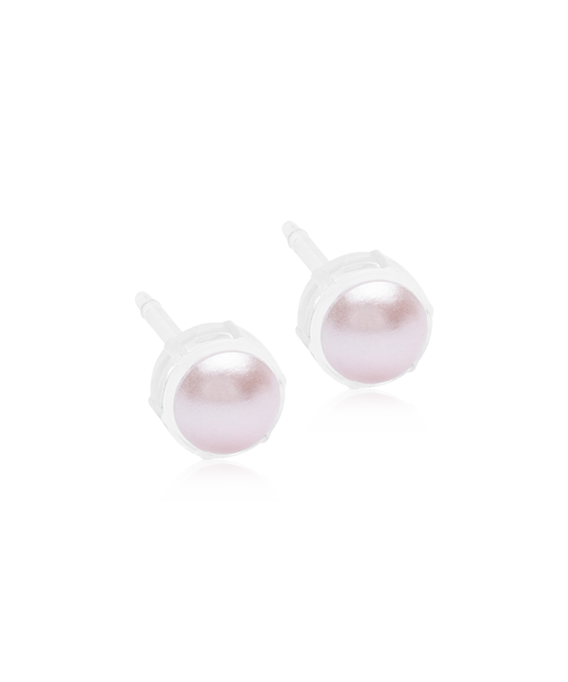 Bezel Örhängen Pearl Light rose 