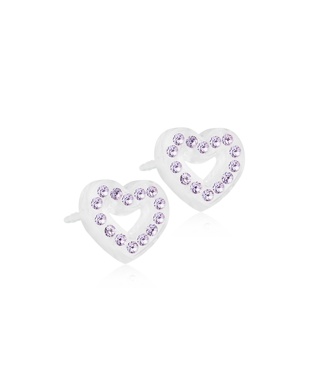 Brilliance Heart Hollow Örhänge Violet