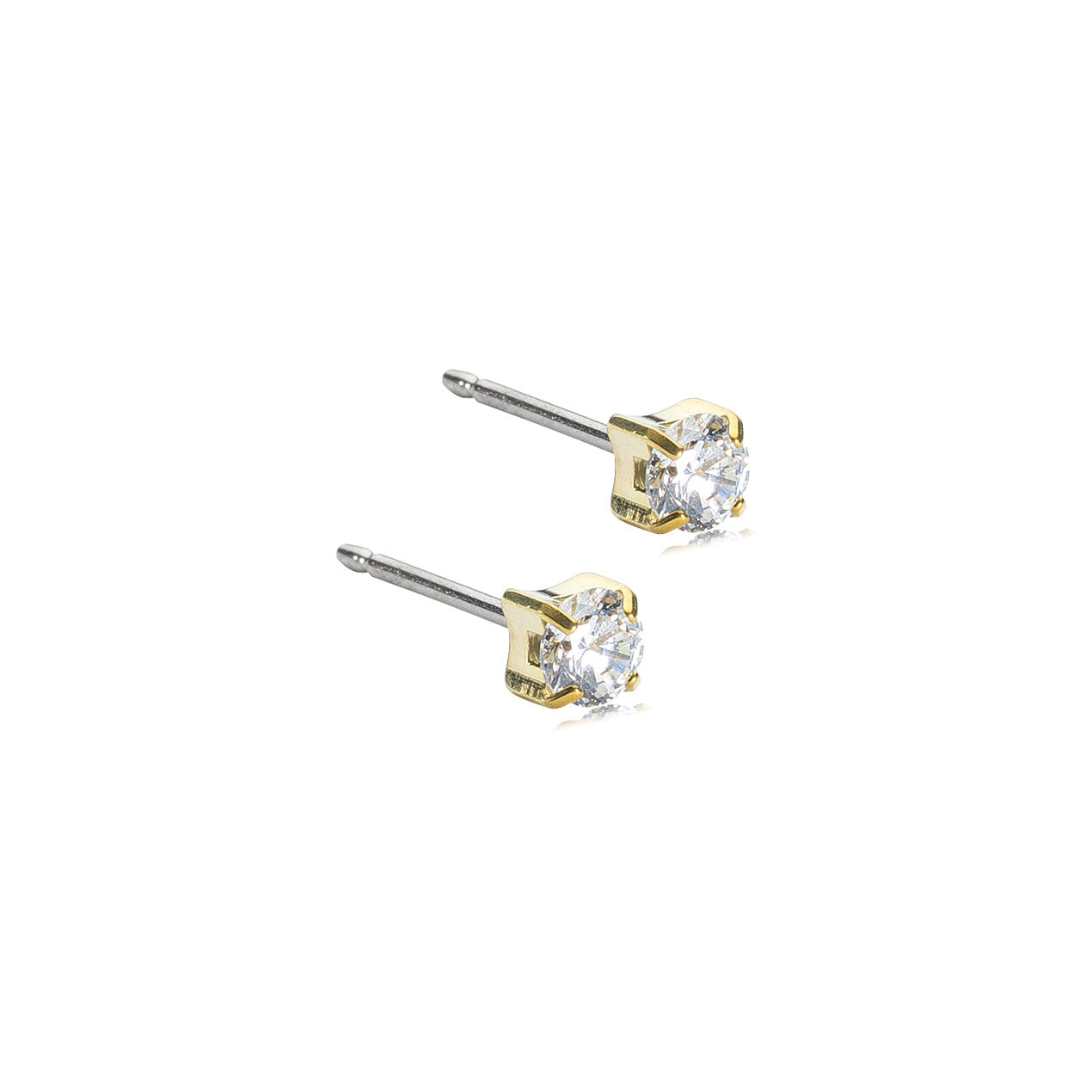 Tiffany Örhänge 4 mm CZ White