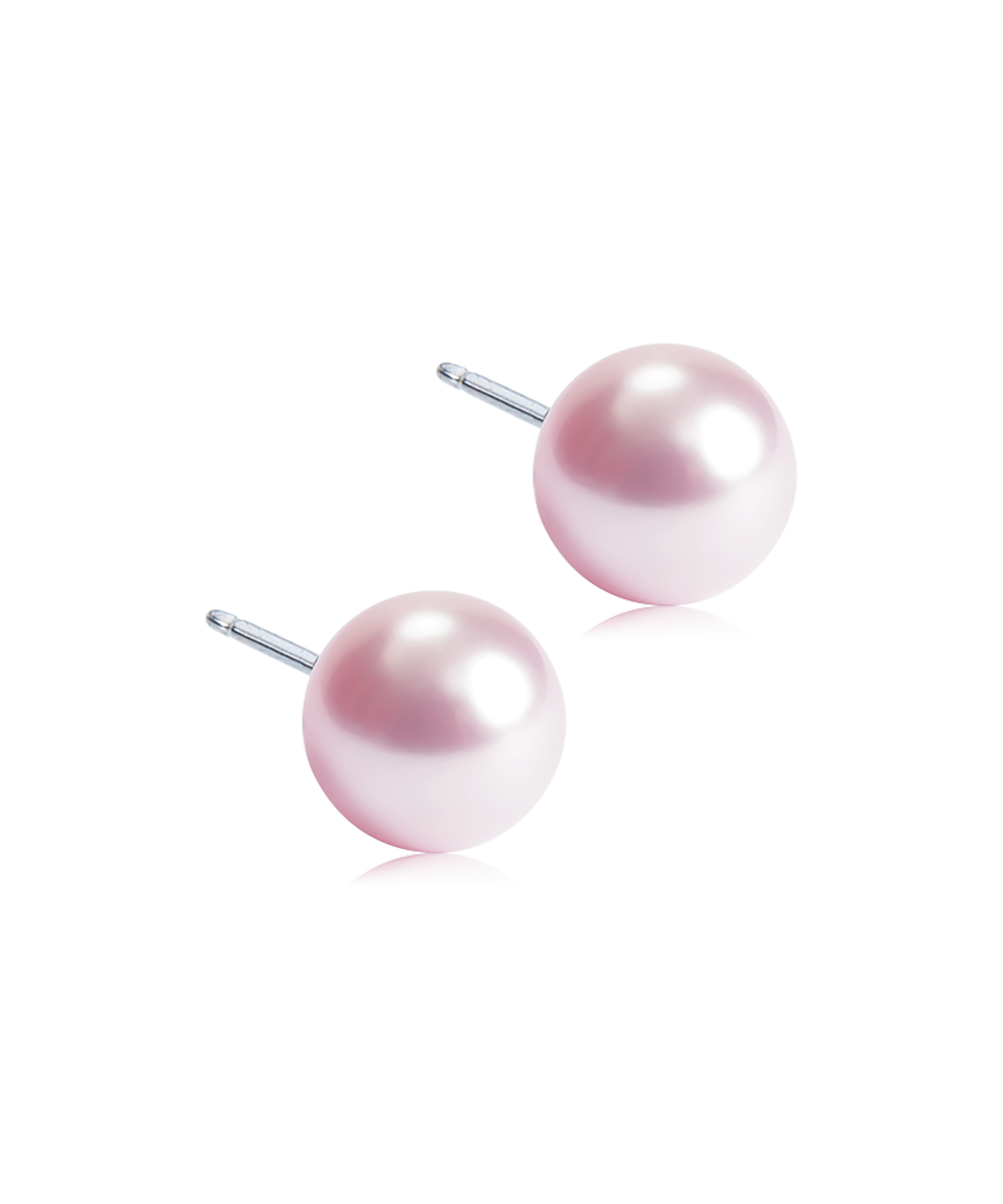 Pearl Örhängen 8 mm Light rose
