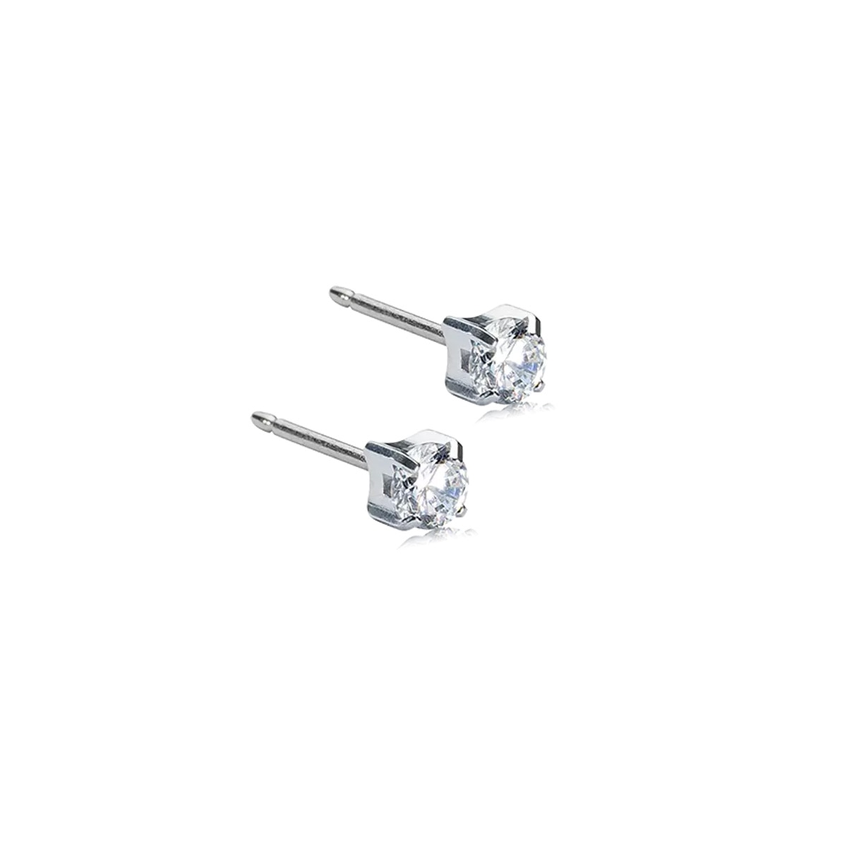 Tiffany Örhängen 4 mm CZ White