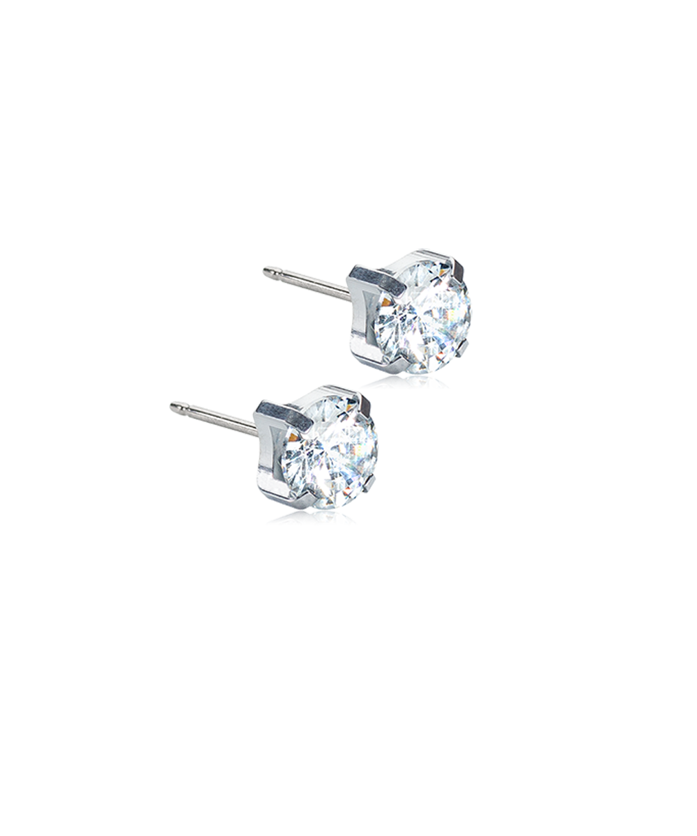 Tiffany Örhängen 7 mm CZ White