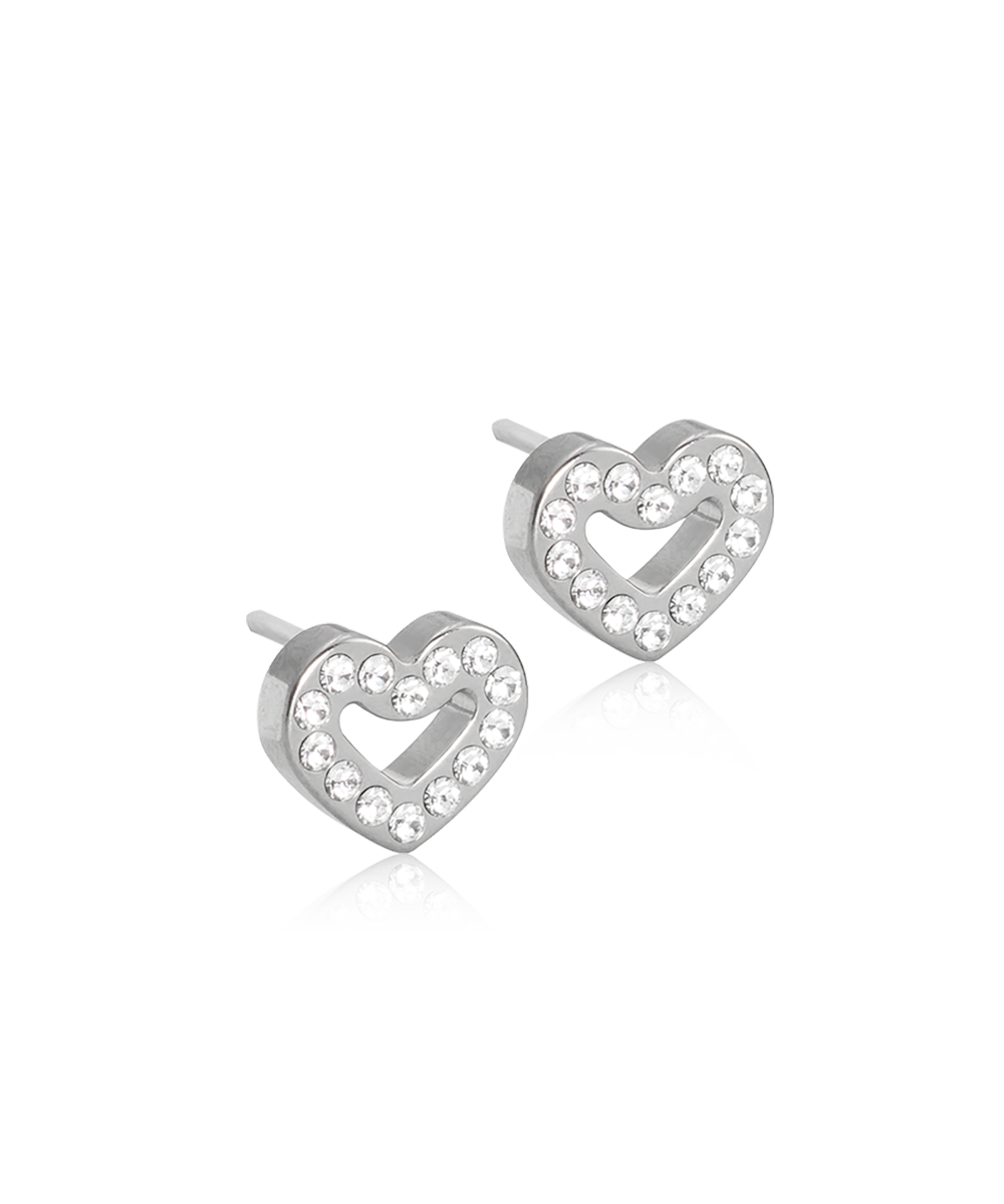 Brilliance Heart Hollow Örhängen Crystal