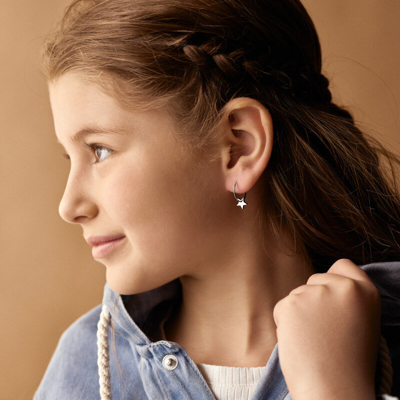 Ear Ring 14 mm Pendant Star